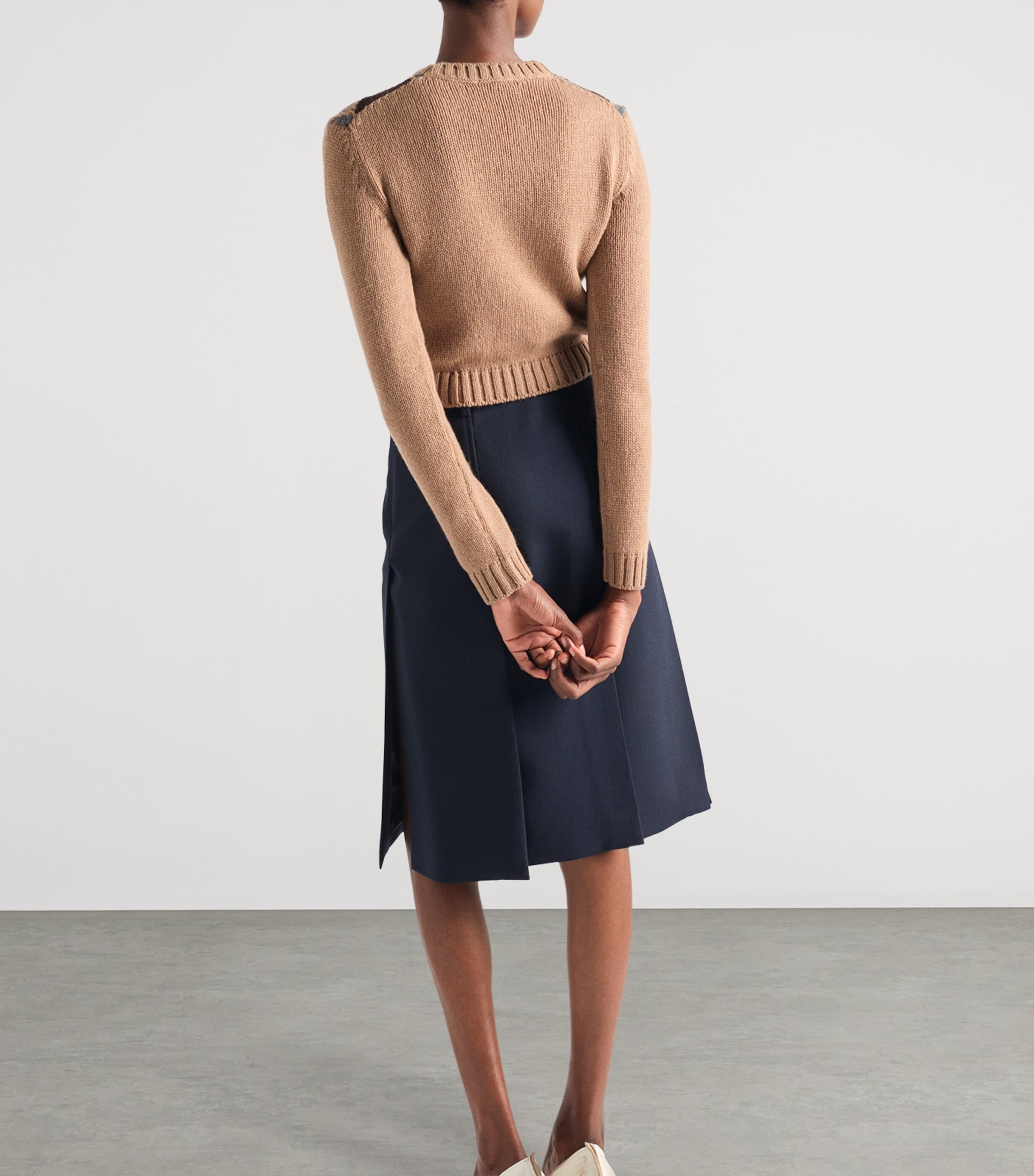 Cashmere Argyle Sweater F0040 Image 5