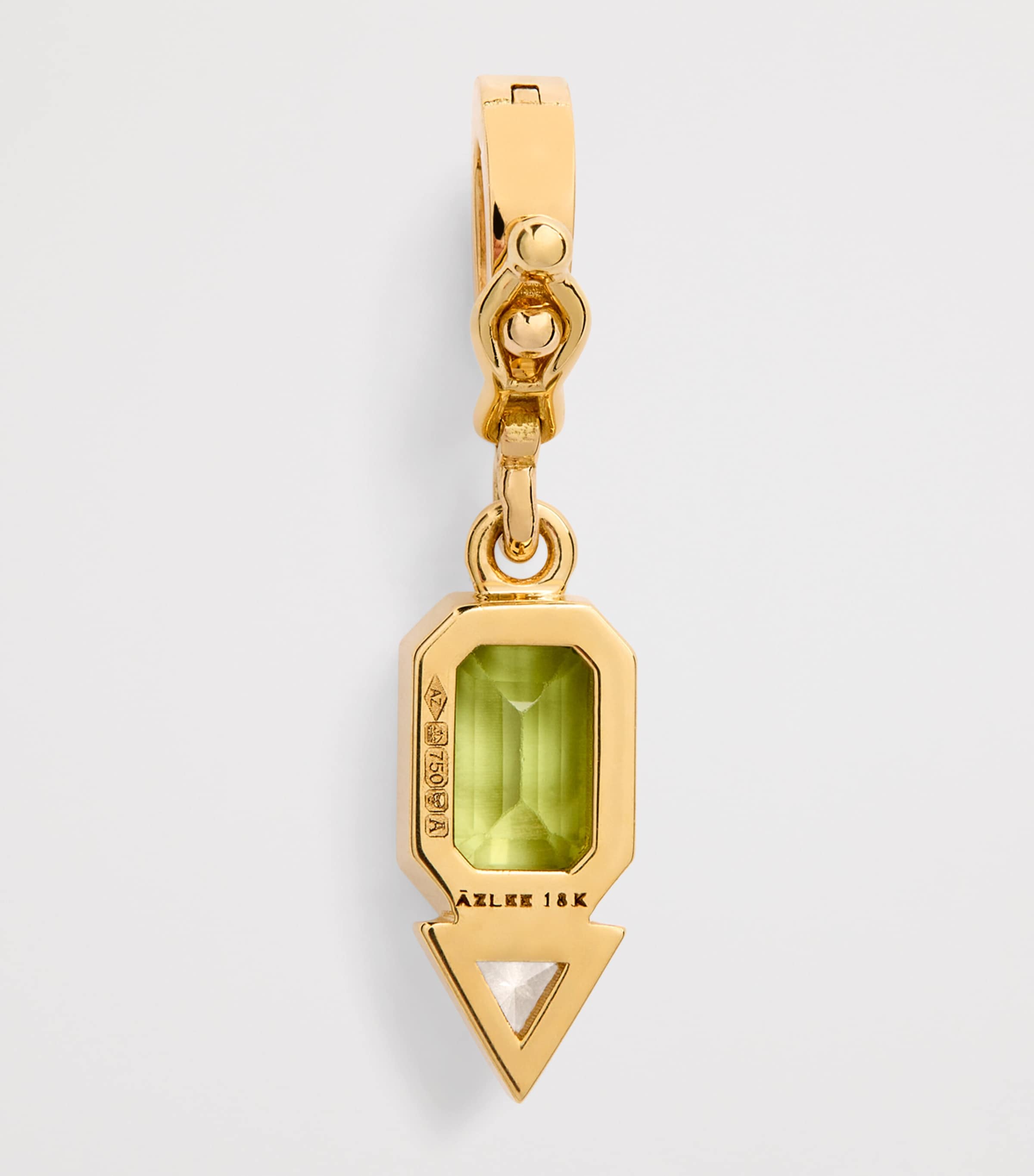 Yellow Gold, Peridot and Diamond August Charm YELLOW GOLD Image 3