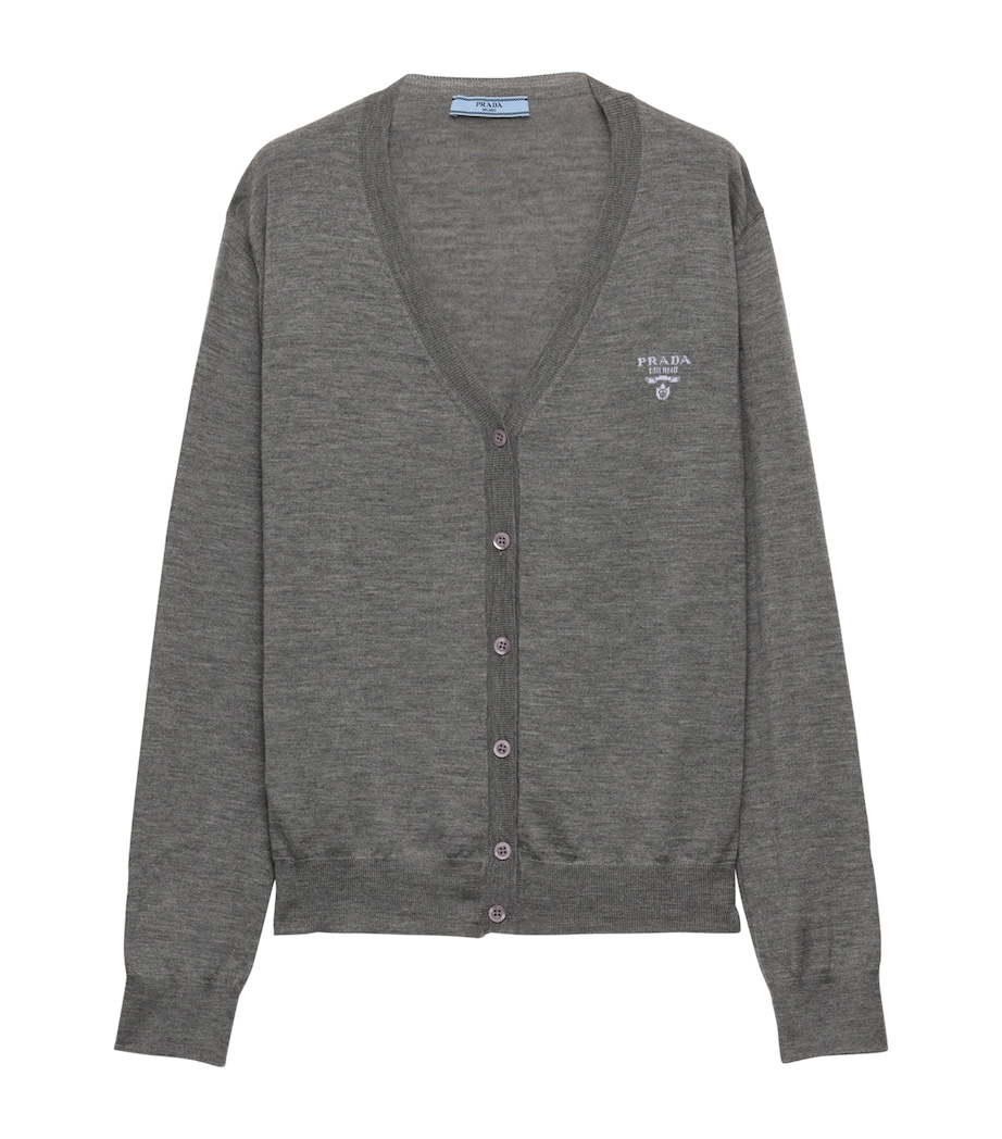 Cashmere-Blend Logo Cardigan F0480 Image 1