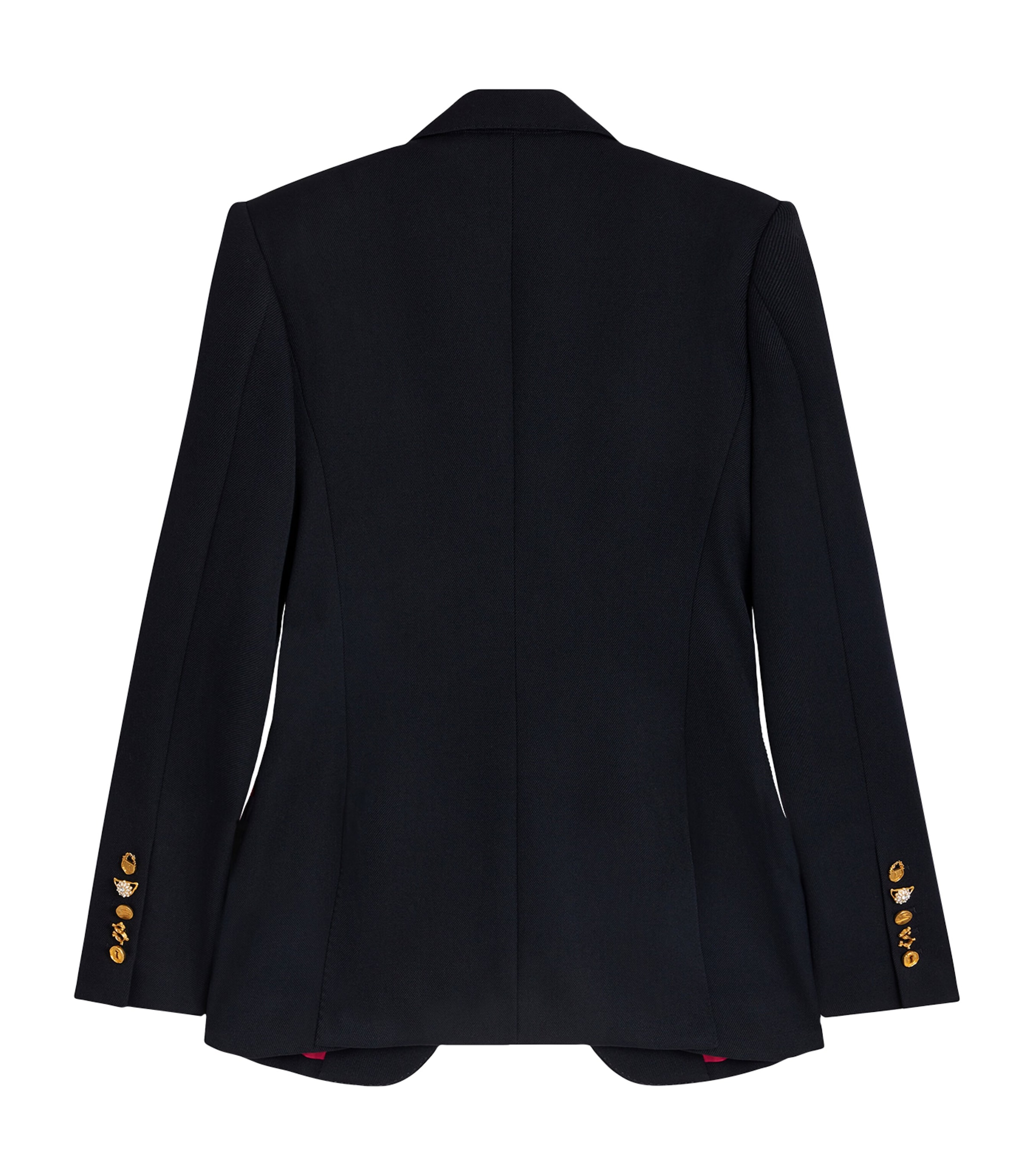 Schiaparelli Womens Wool Measuring Tape Blazer Navy Image 5