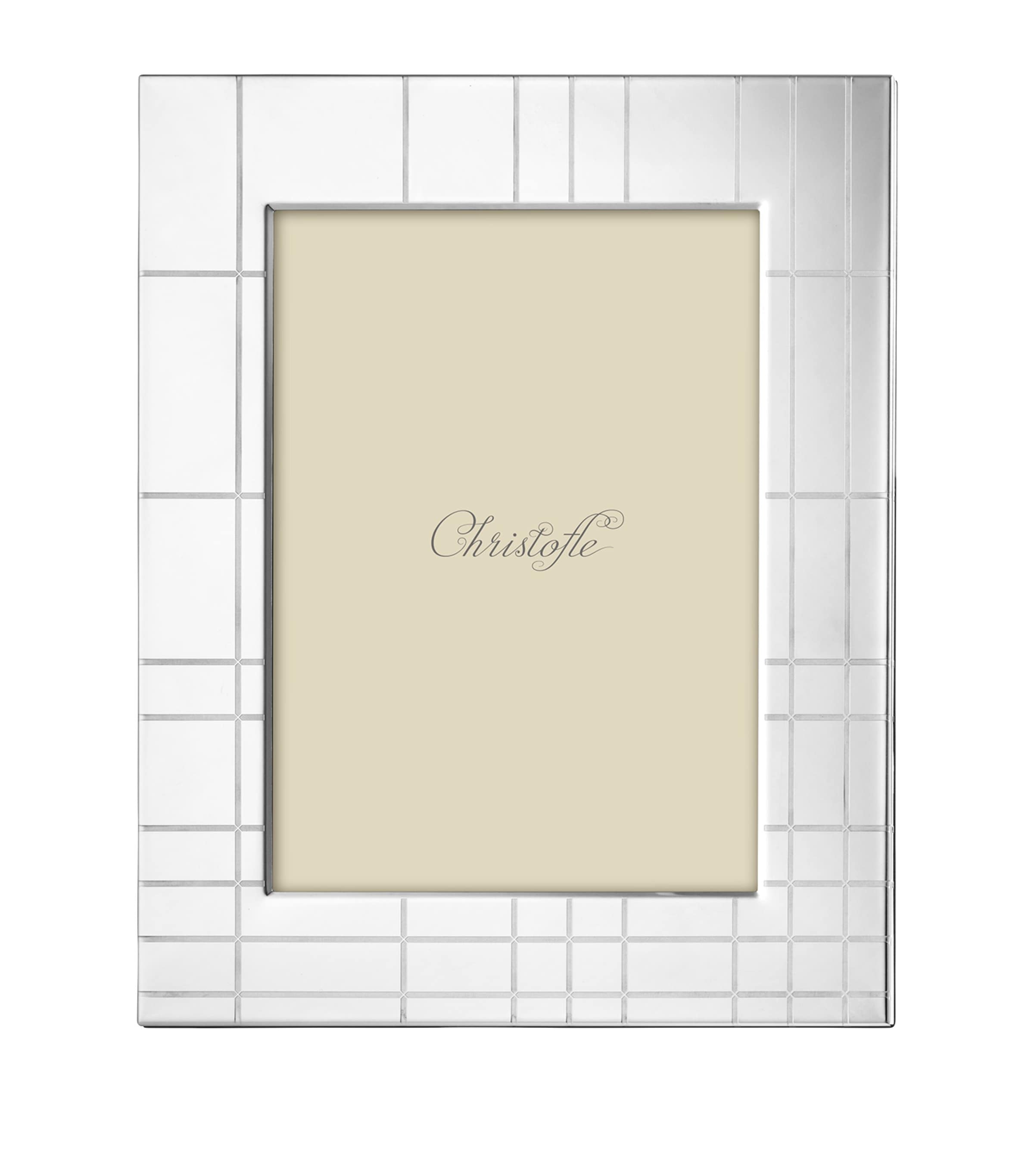 Christofle Graphik Photo Frame (9.5" x 7.5") Silver Image 1