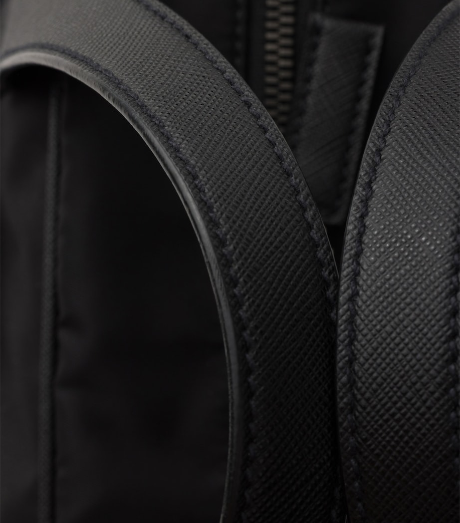 Prada Re-Nylon and Saffiano Leather Briefcase Image 6