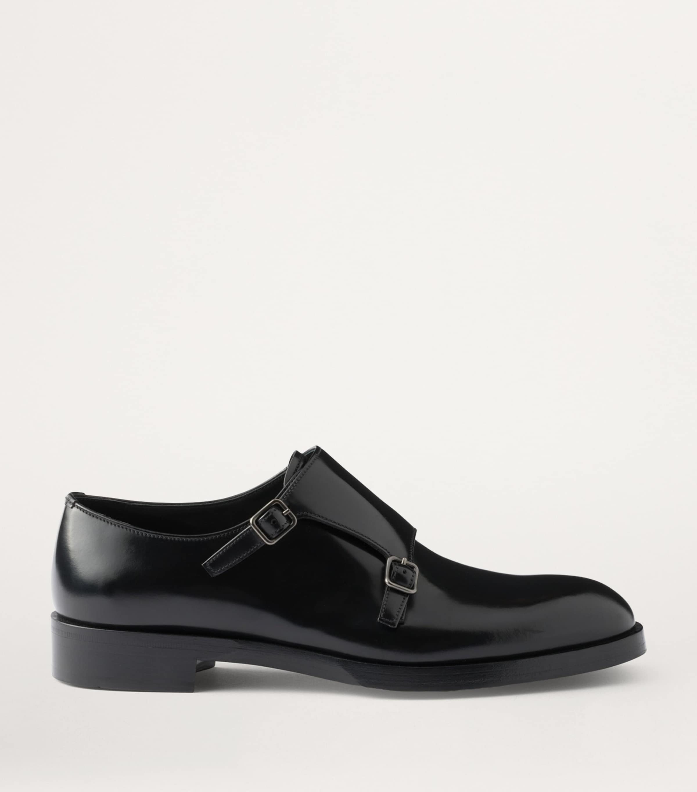 Prada Leather Double Monk Shoes Image 2