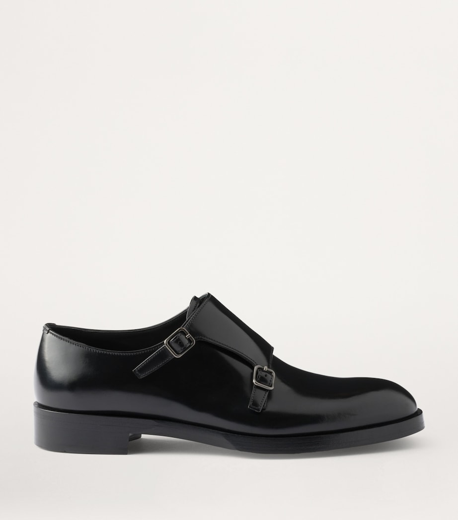 Prada Leather Double Monk Shoes Image 2