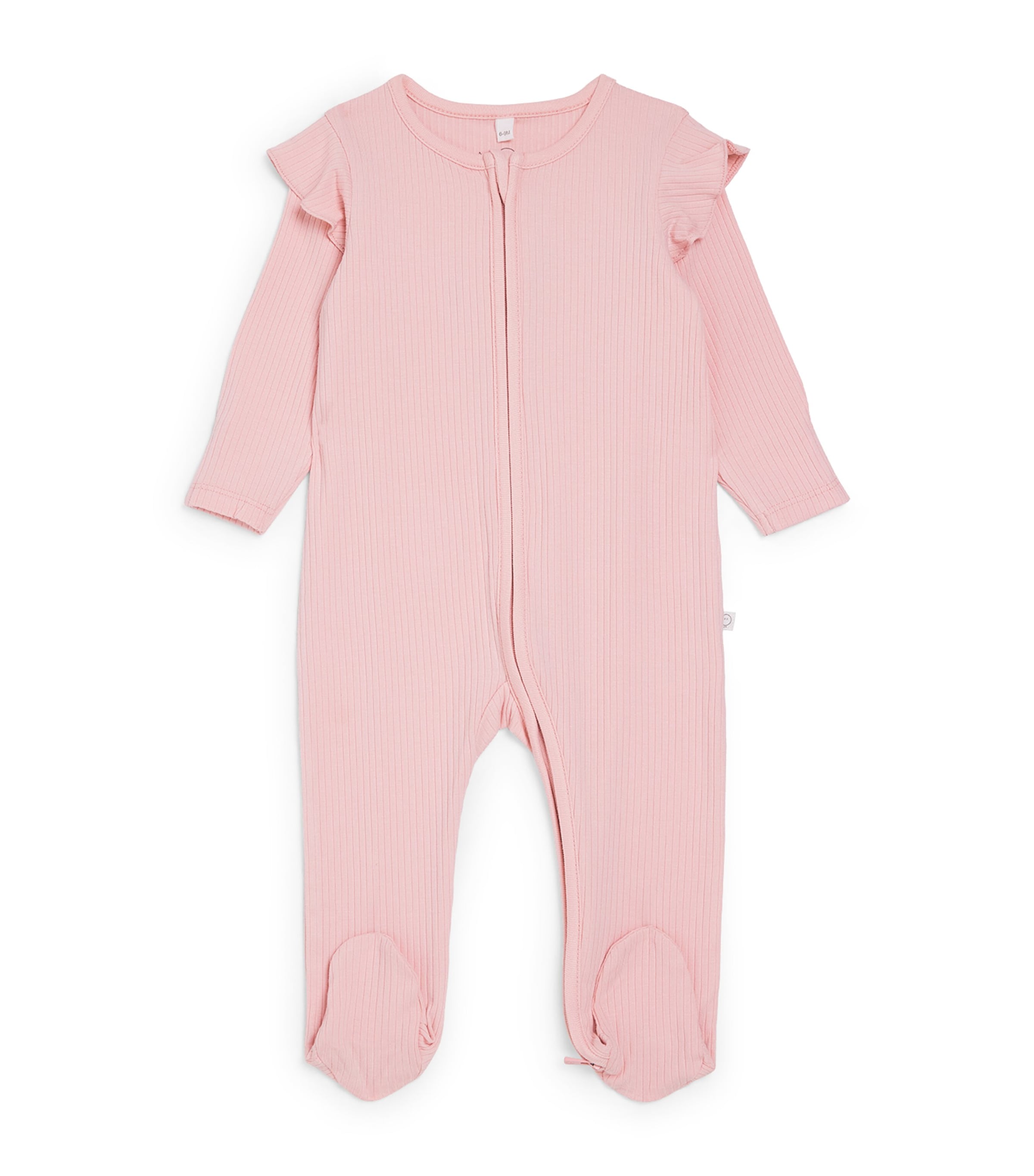 Mori Ruffle-trim All-in-one In Pink