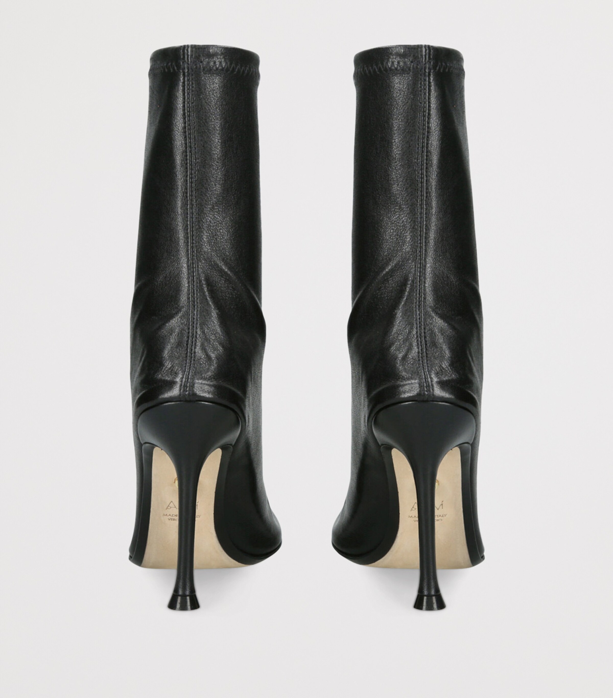 Leather Etienne Ankle Boots 95 BLACK Image 2