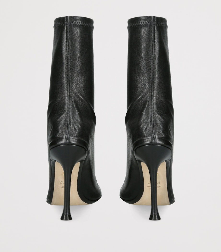 Leather Etienne Ankle Boots 95 BLACK Image 2