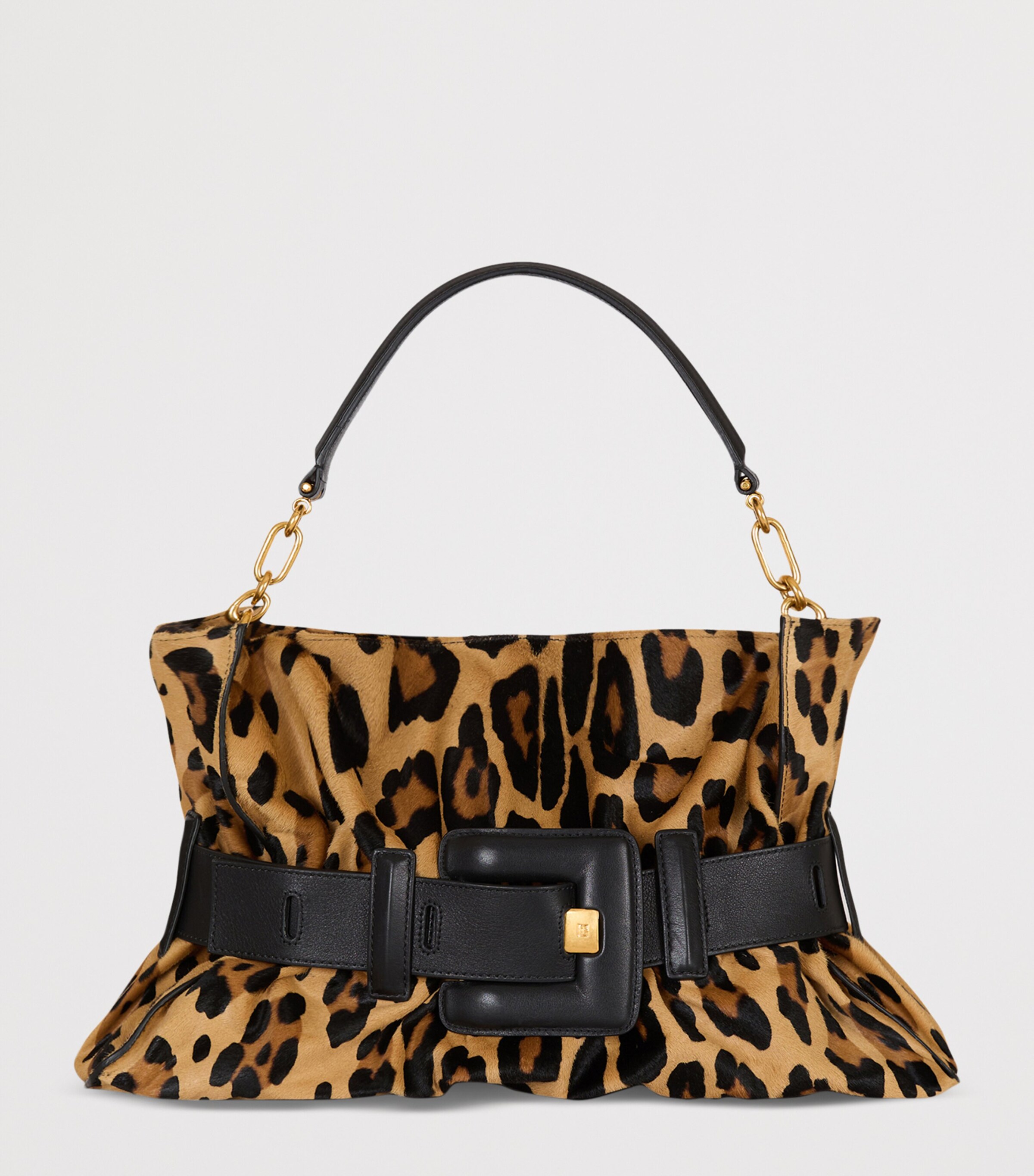 Medium Leopard Anthem Shoulder Bag WKS MULTI/ NOIR Image 6