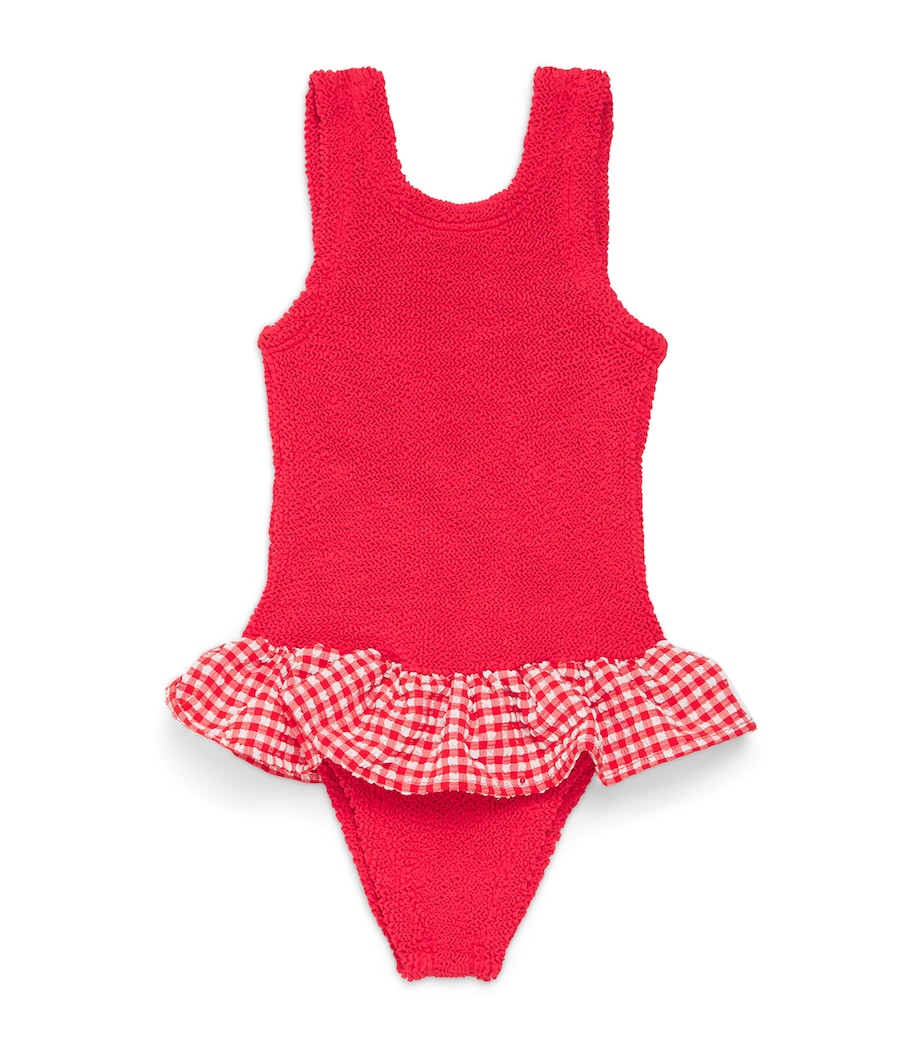 Hunza G Kids Denise Swimsuit (3-6 Years) Red/red Image 1