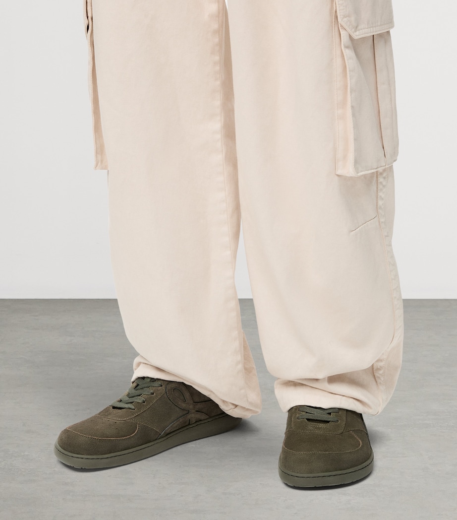 Suede Jambo Sneakers OLIVE GREEN Image 2