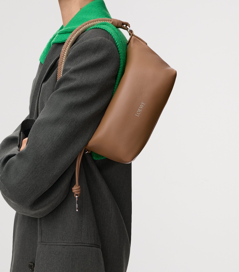 LOEWE Nappa Leather Cala Top-Handle Bag Mocha/beige Image 2