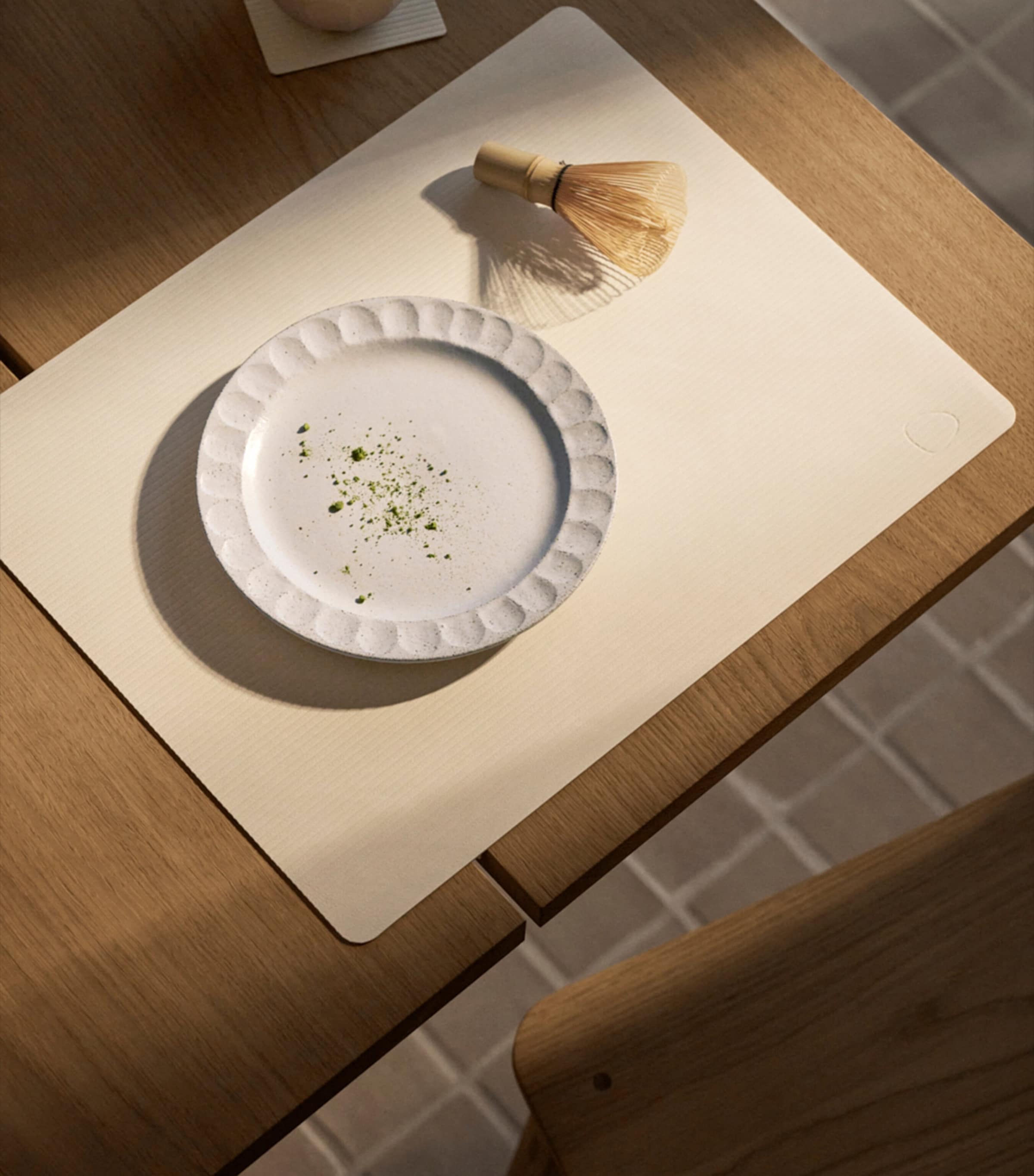 Large Square Corduroy Placemat (Set of 4) VANILLA Image 3