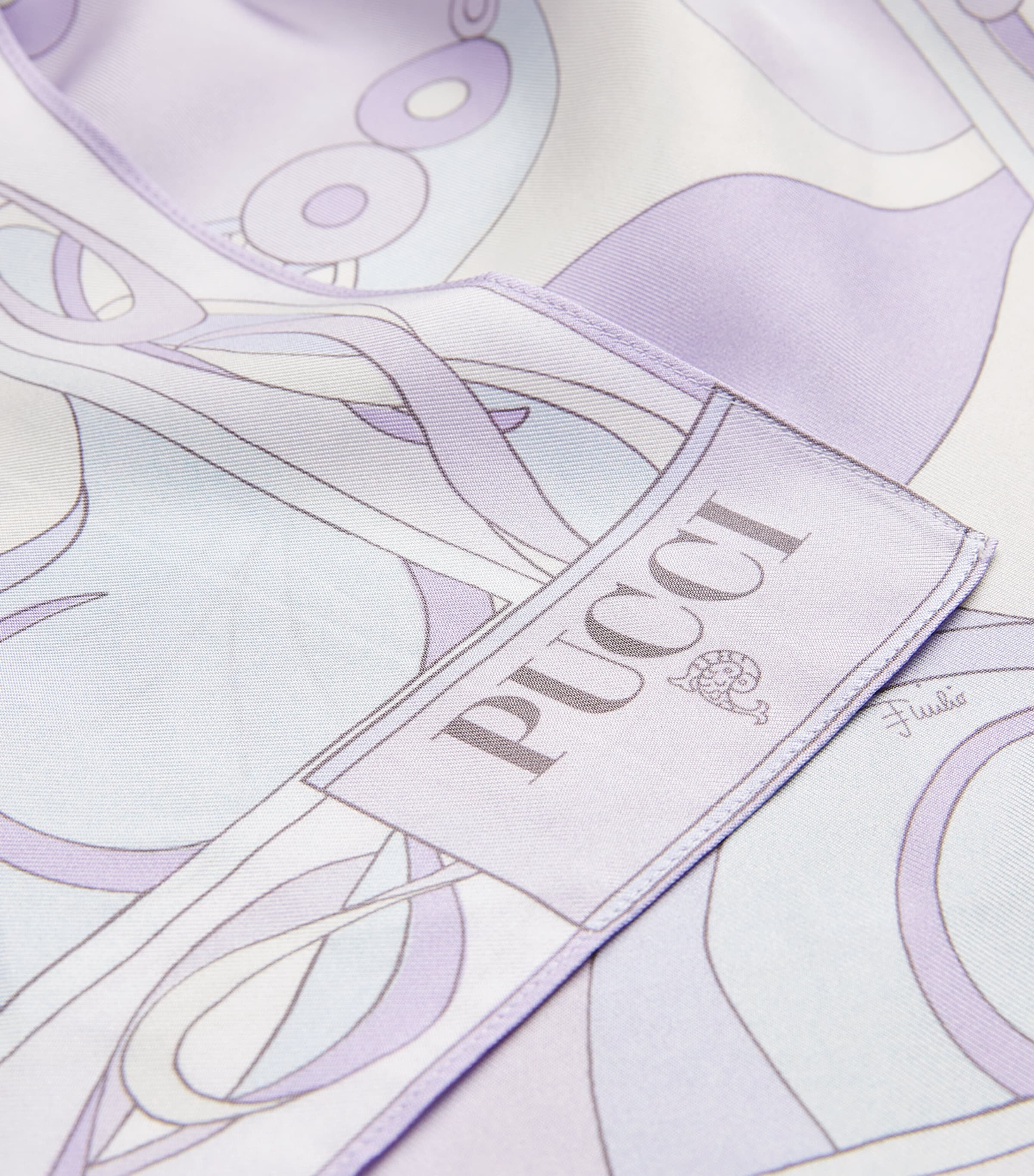 Silk Chain-Tie Top P03/LAVANDER Image 6