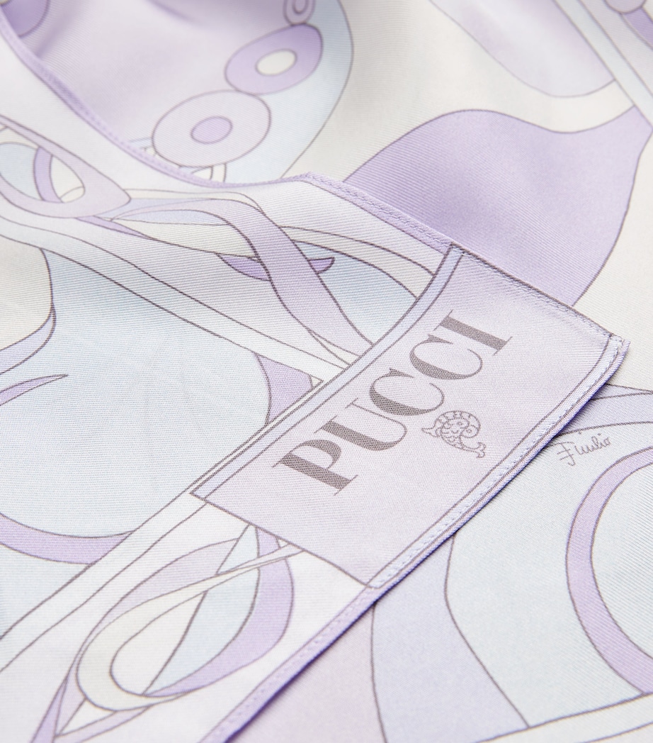 Silk Chain-Tie Top P03/LAVANDER Image 6