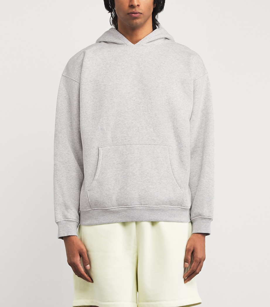 Fleece Lounge Relaxed Hoodie LIGHT HEATHER GREY Image 3