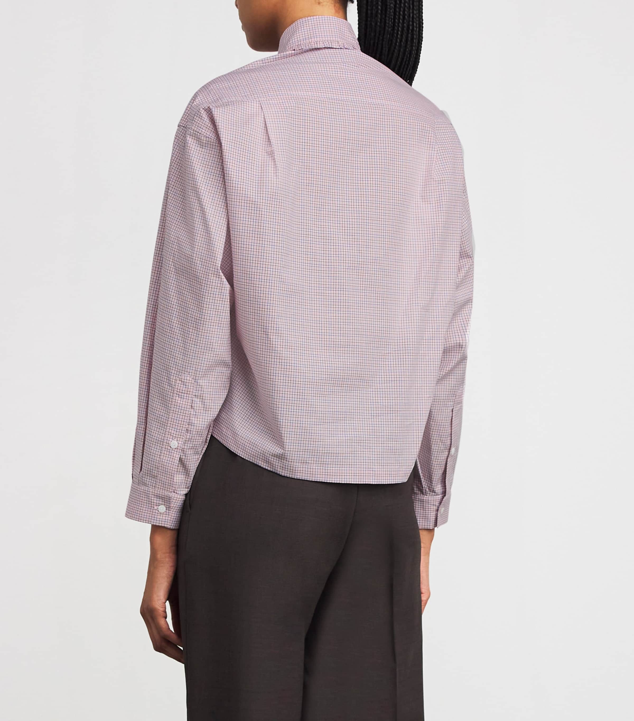 Frilled-Collar Check Shirt MULTICOLORED Image 4