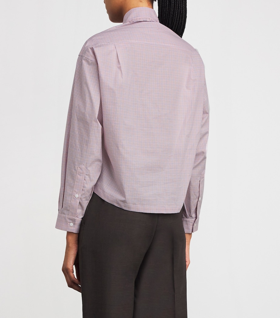Frilled-Collar Check Shirt MULTICOLORED Image 4