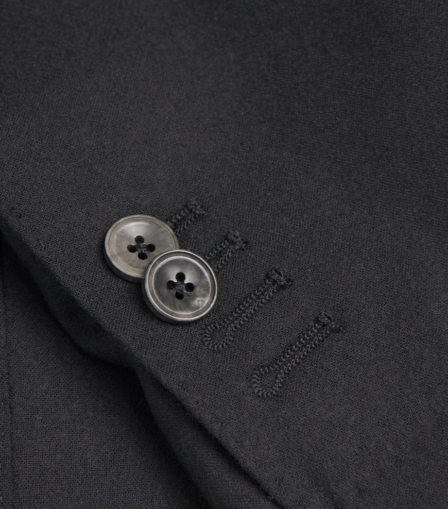 Cashmere Unstructured Blazer 30 - BLACK Image 5