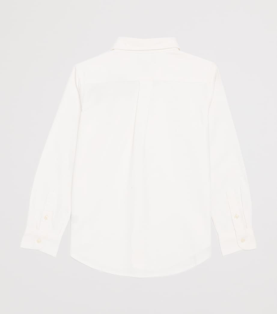 Cotton Polo Pony Shirt (2-7 Years) WHITE Image 2