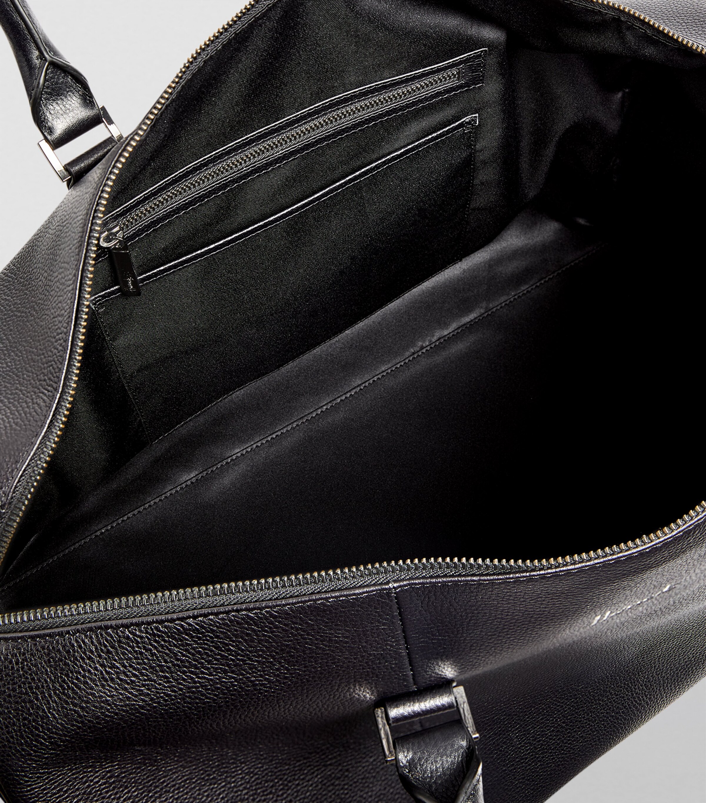 Harrods Leather Wembley Holdall Blue Image 5