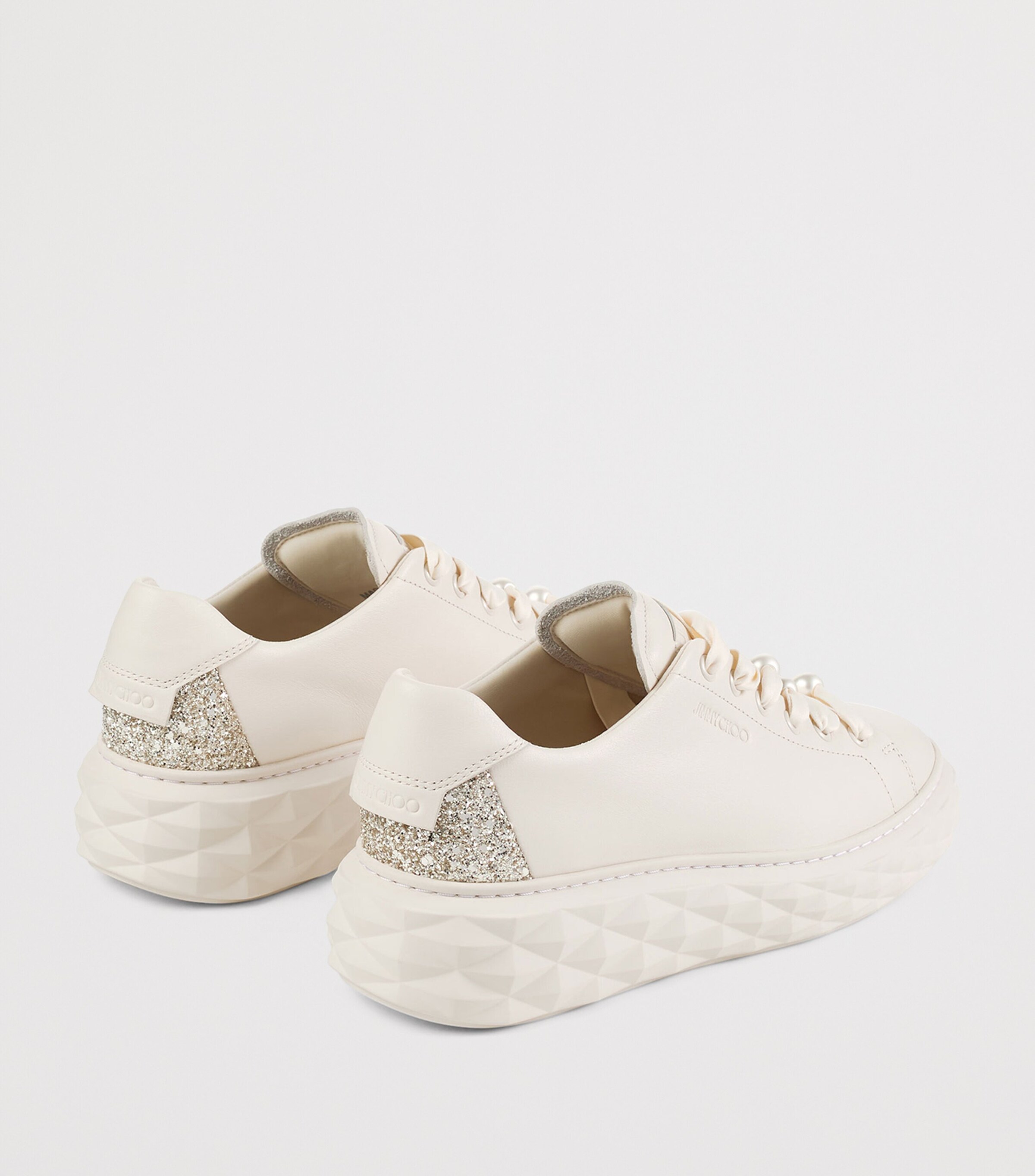 Diamond Light Max Embellished Sneakers V LATTE MIX Image 4