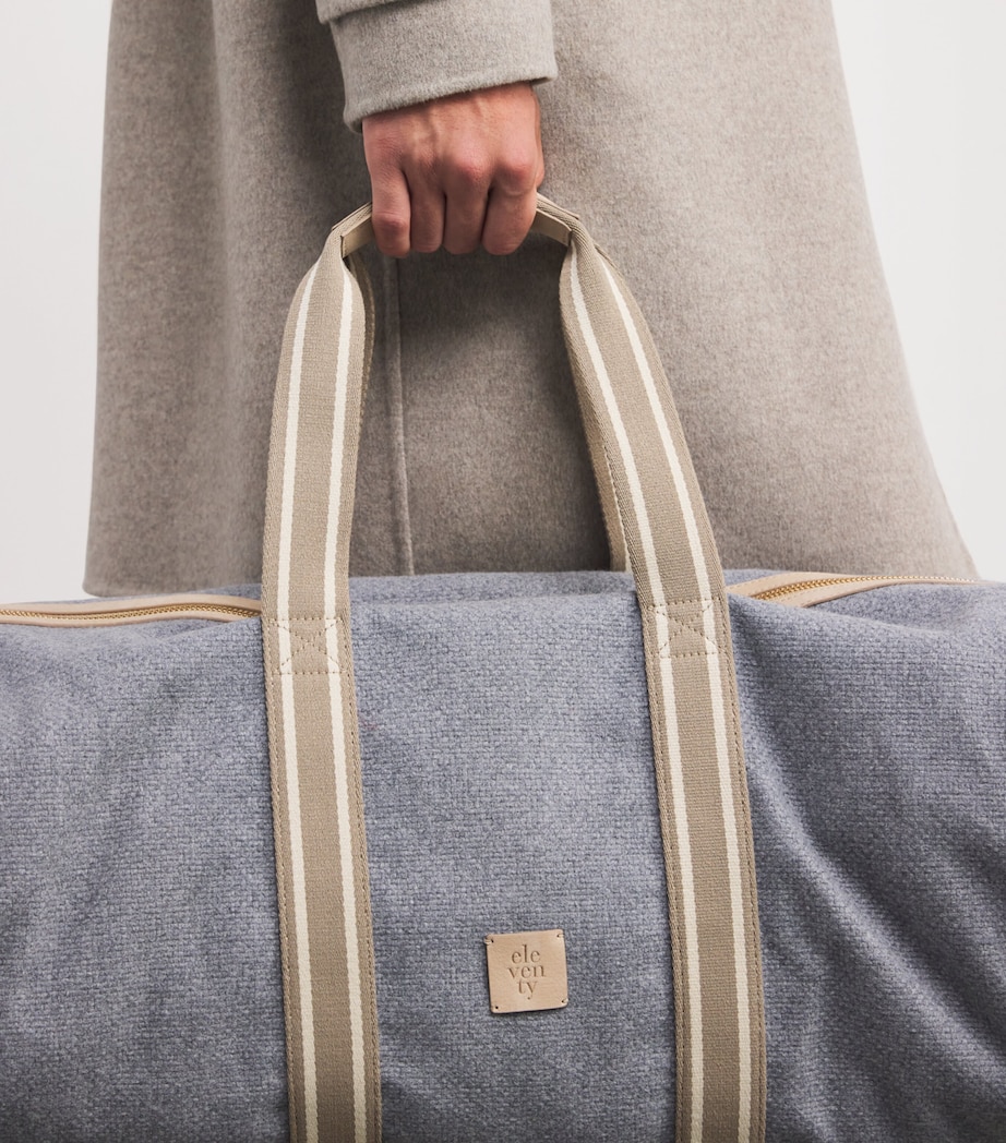 Wool Canvas Holdall GRIGIO ARGILLA Image 5