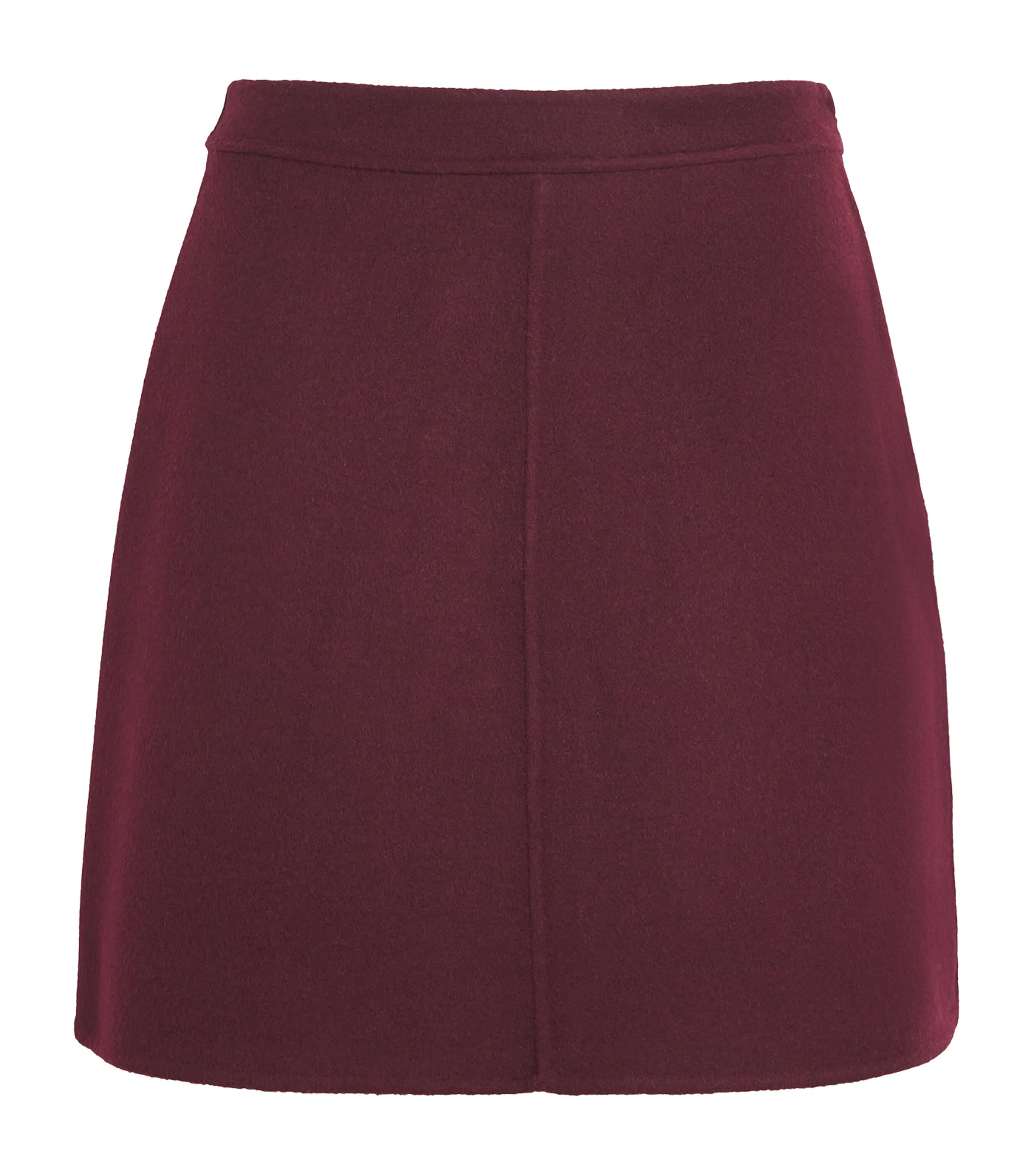 Claudie Pierlot Wool Mini Skirt In Burgundy