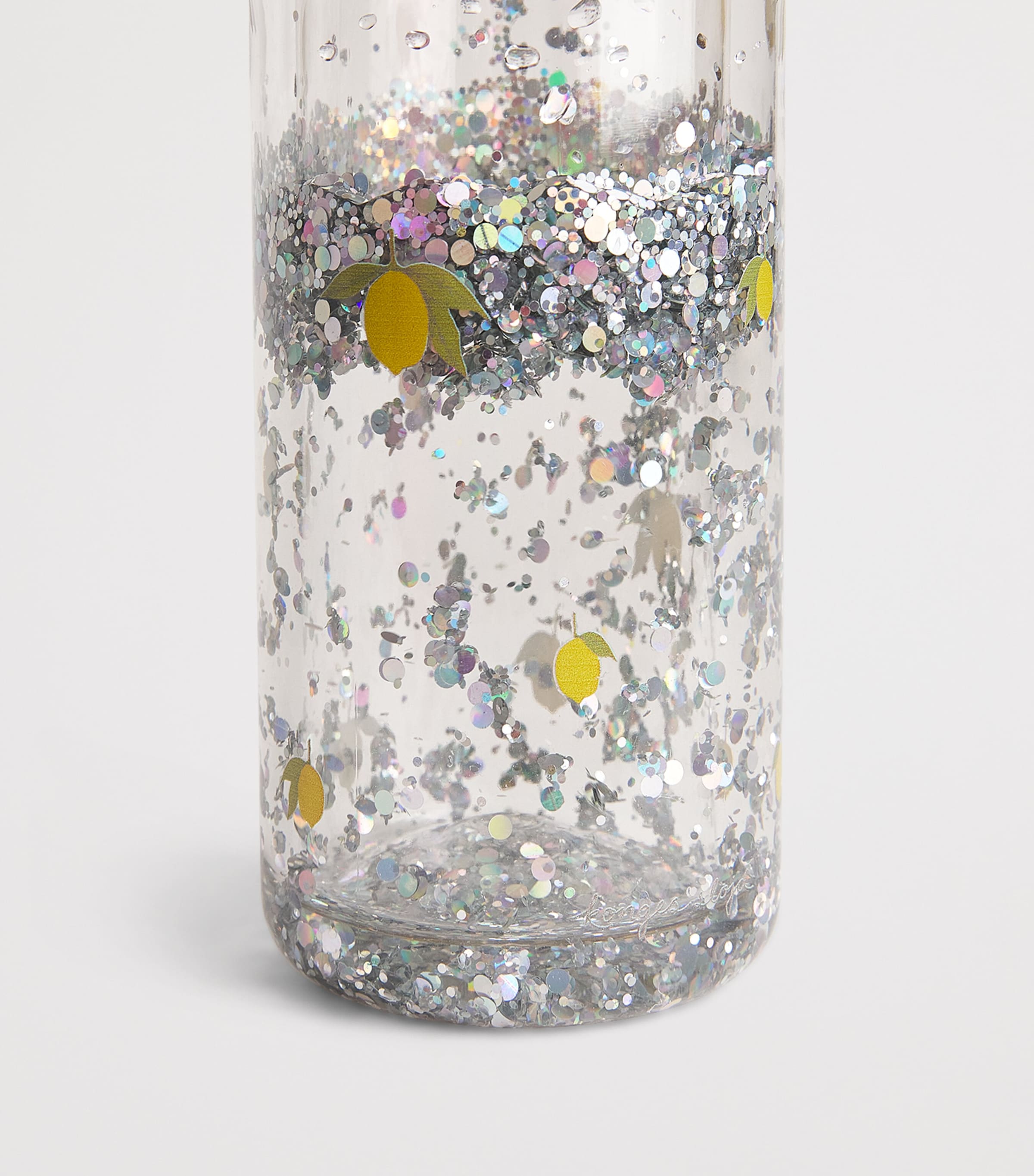 KONGES SLOJD Glitter Lemon Water Bottle Image 3