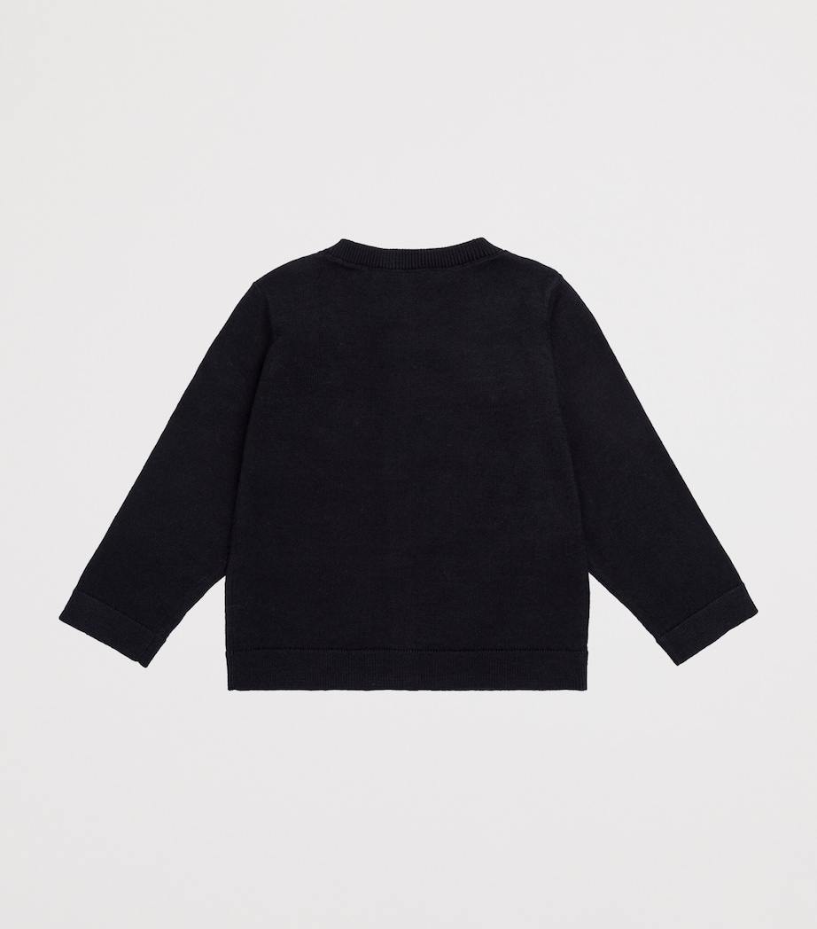 Cotton Logo Cardigan (3-12 Months) UPB MARINE Image 2