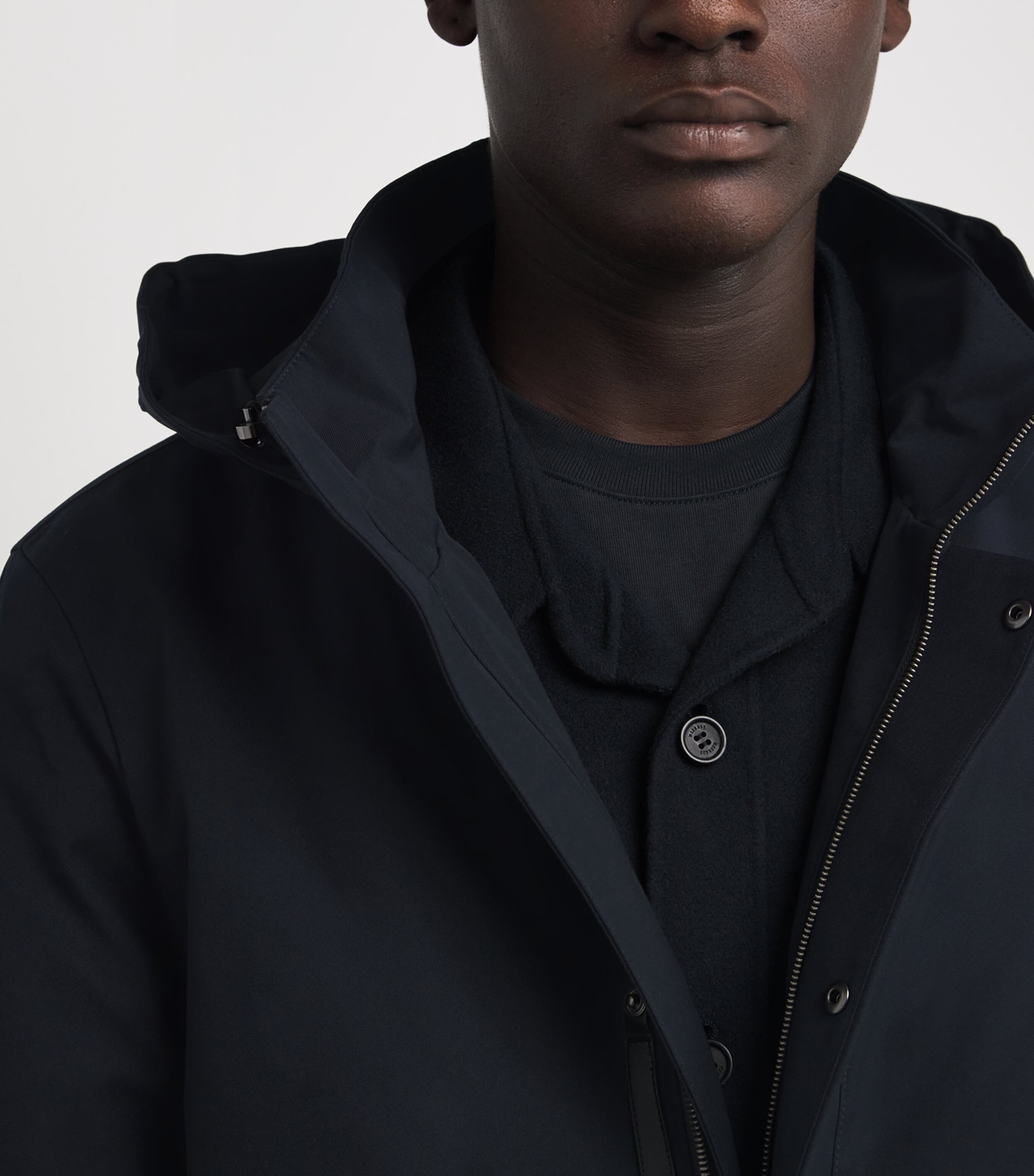 Down 2-in-1 Roland Parka Coat NAVY A Image 6