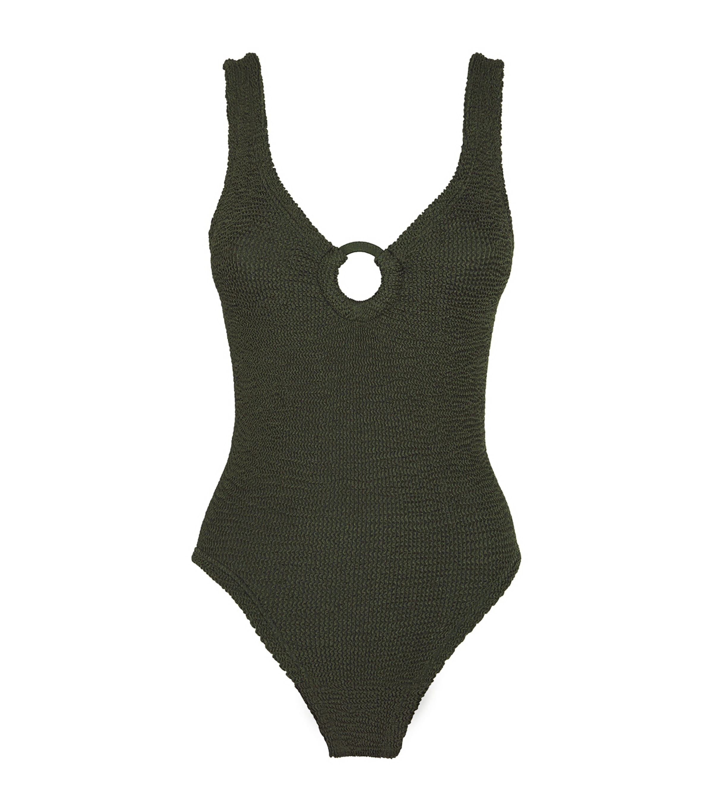 Shop Hunza G Celine Swimsuit In Green