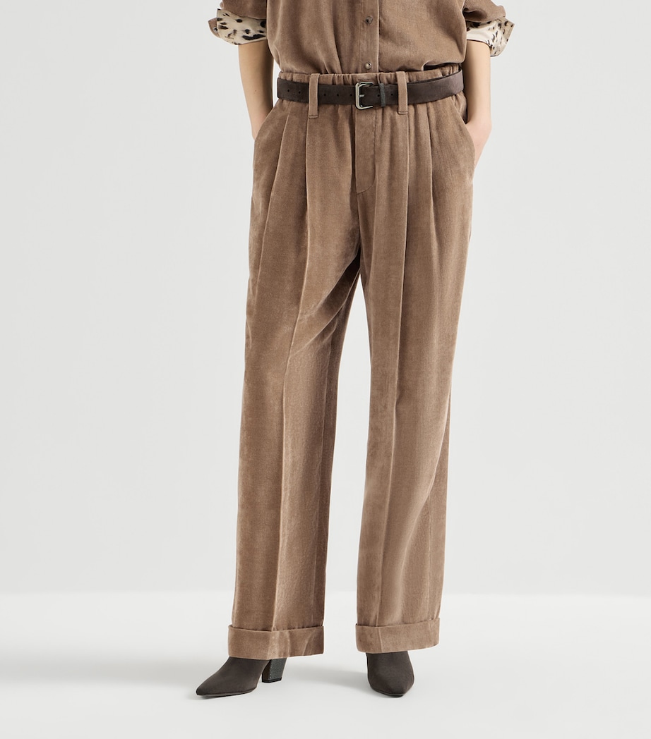 Brunello Cucinelli Womens Elasticated Trousers Image 3