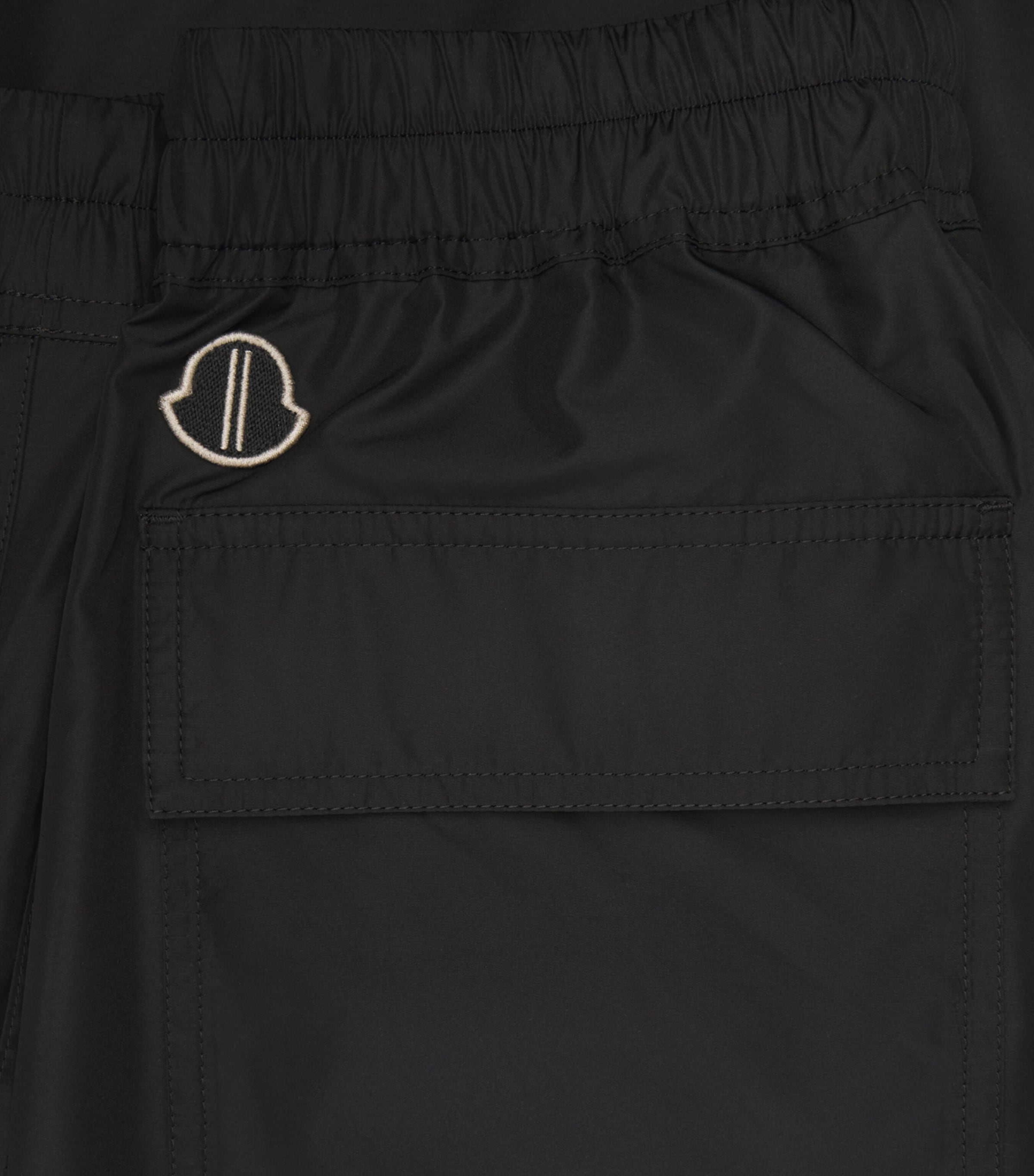 x Moncler Drawstring Straight Trousers 999 - BLACK Image 5