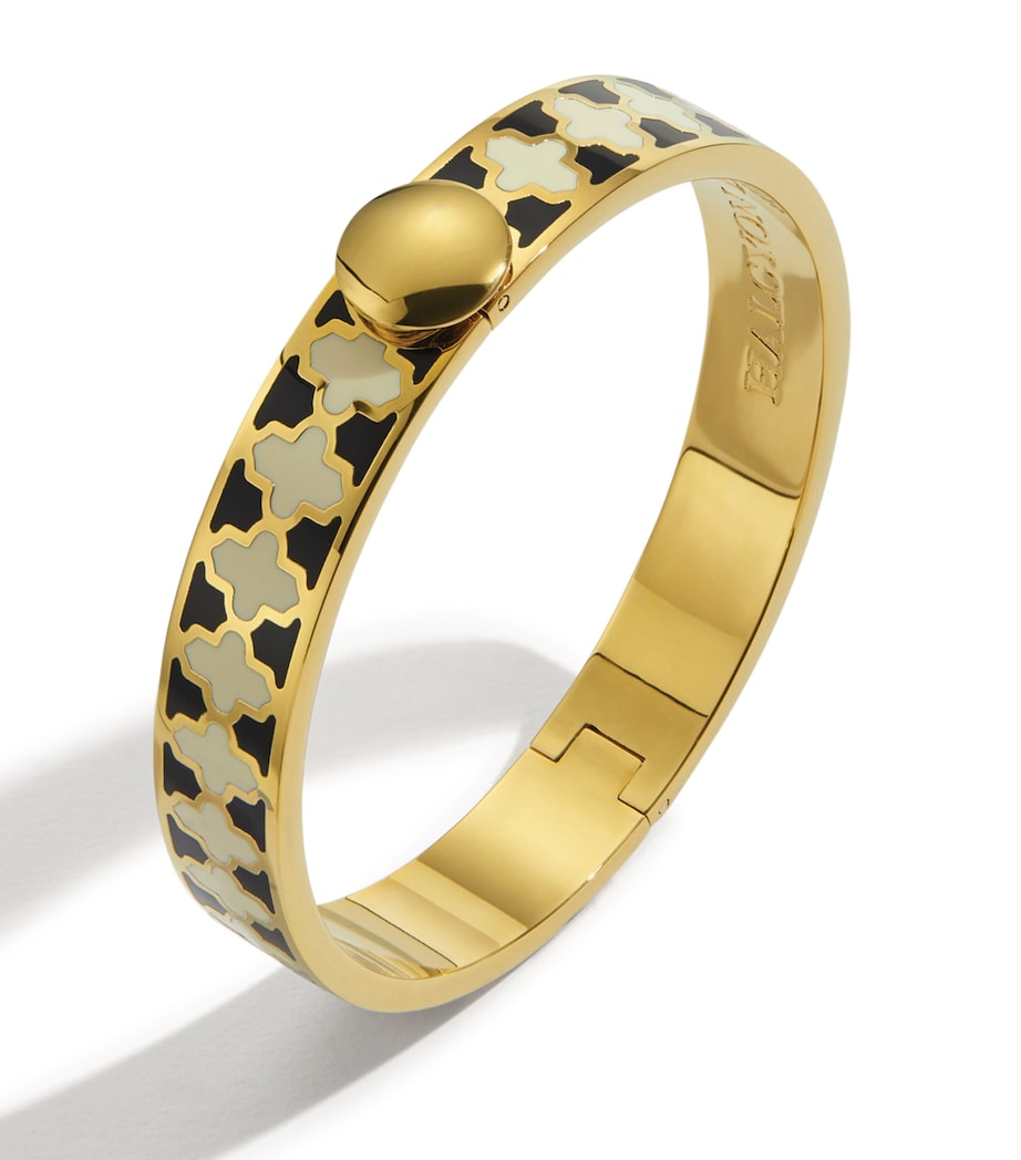 Gold-Plated Agama Bangle BLACK CREAM GOLD Image 2