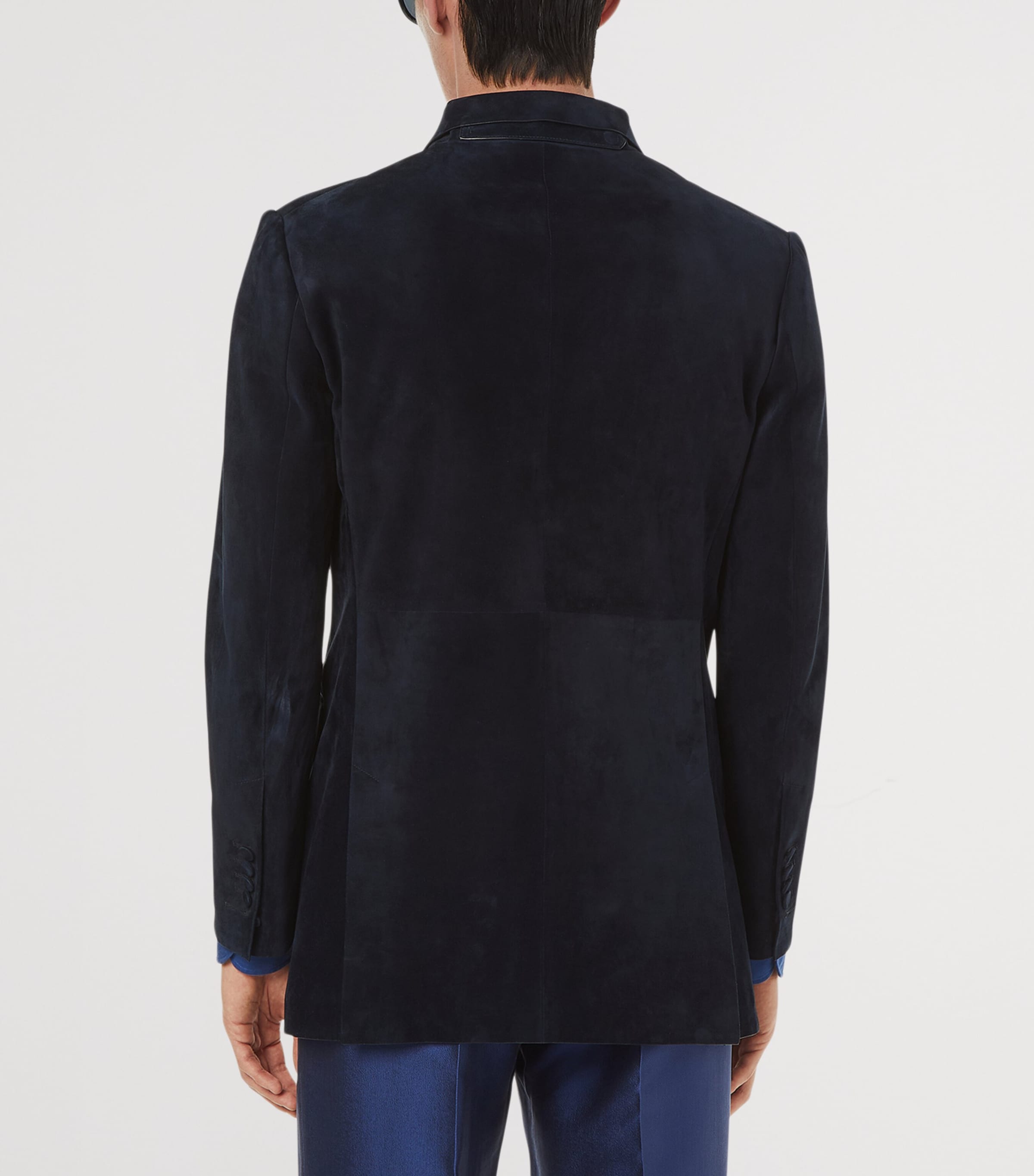 TOM FORD Mens Suede Double-Breasted Blazer Ucc Image 3
