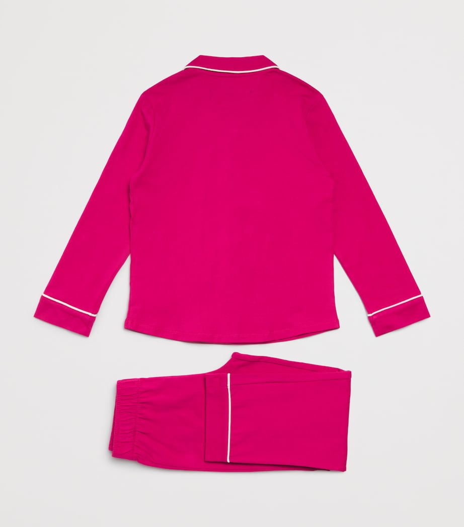 Cotton Shirt and Trousers Pyjama Set (4-6 Years) PREPPY PINK Image 2