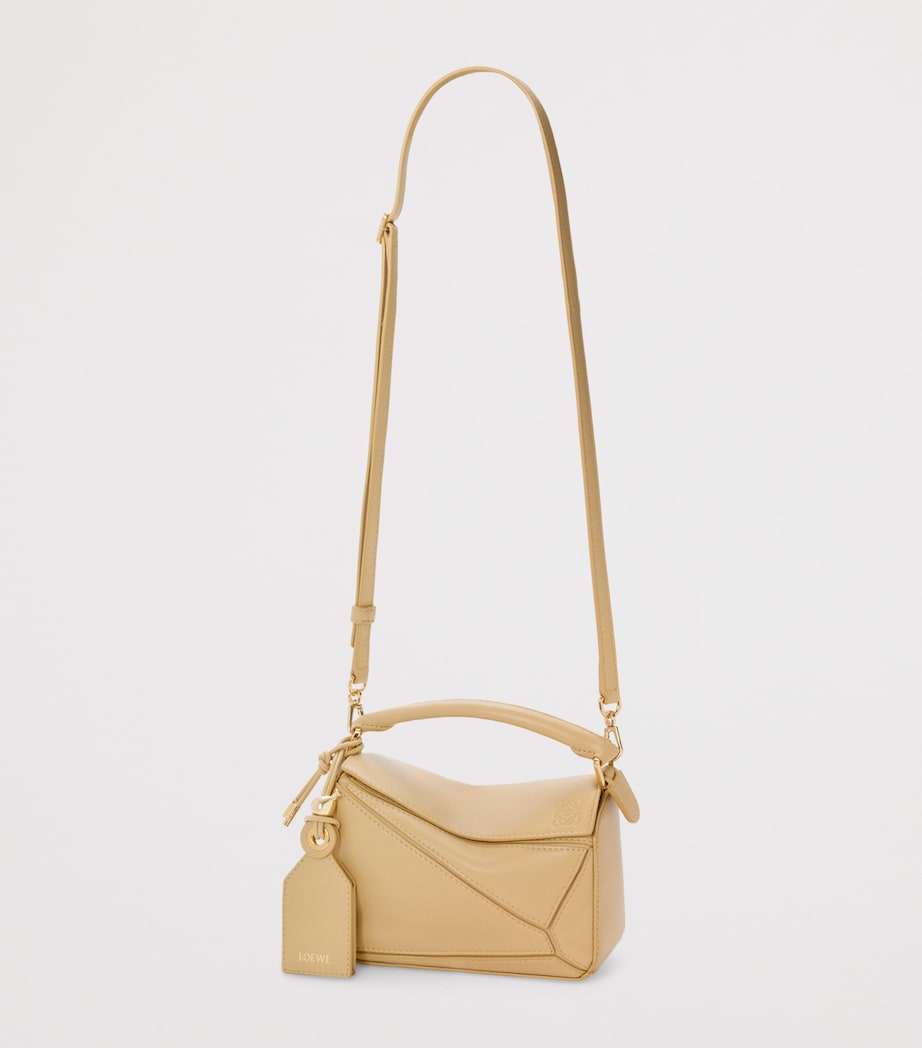 Mini Leather Featherlight Puzzle Top-Handle Bag DARK BUTTER Image 6