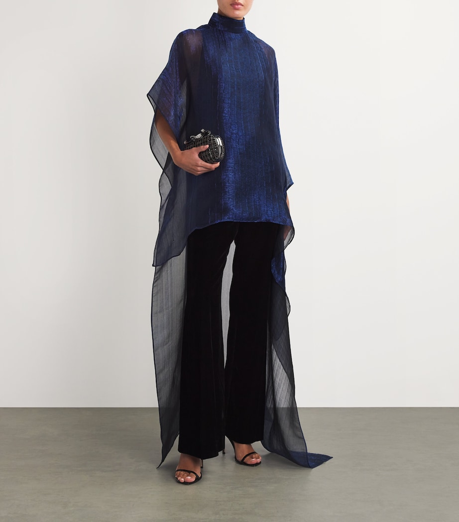 Taller Marmo Navy Organza Asymmetric Dallas Kaftan Mini Dress | Harrods US Taller Marmo Navy Organza Asymmetric Dallas Kaftan Mini Dress | Harrods US