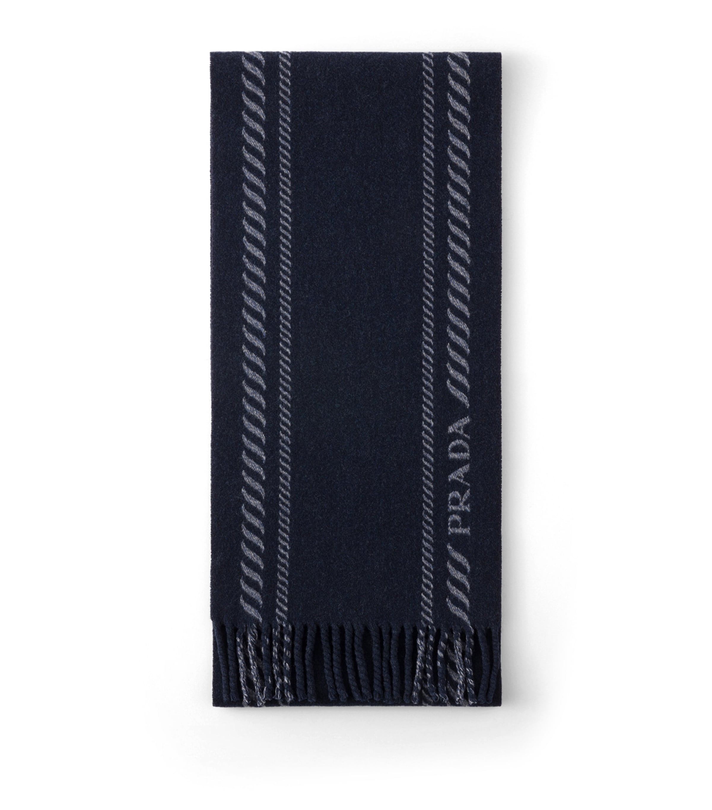 Wool-Cashmere Jacquard Scarf F0008 Image 1