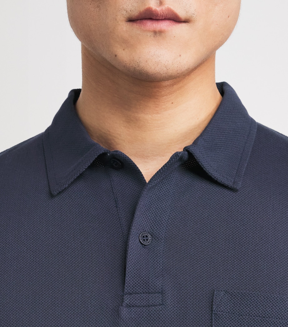 Supima Cotton Riviera Polo Shirt NAVY BUAA Image 6