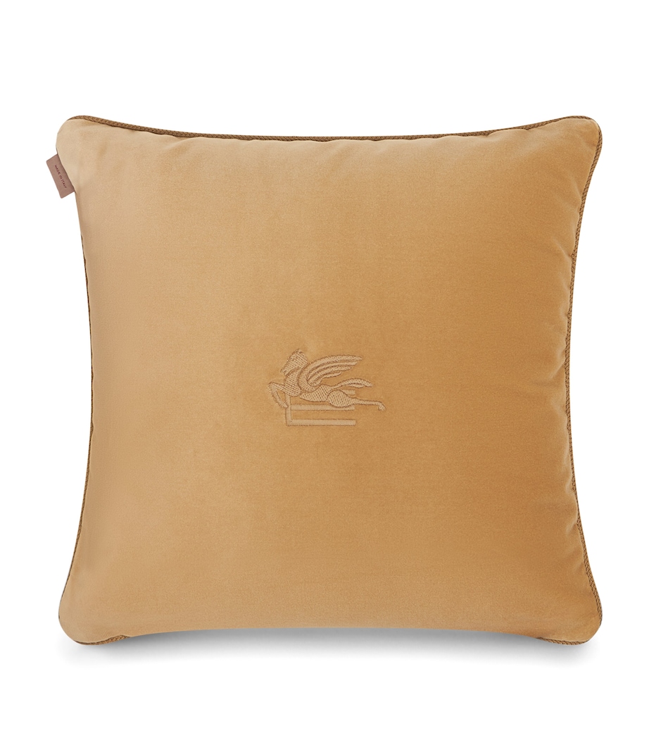 Cotton Bloom Embroidered Cushion (45cm x 45cm) X0820 BEIGE Image 2