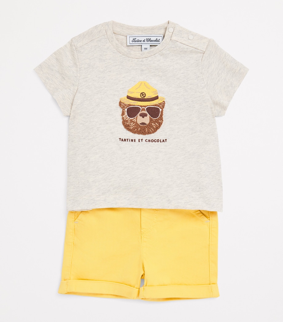 Stretch-Cotton Shorts (3-36 Months) MIEL Image 3