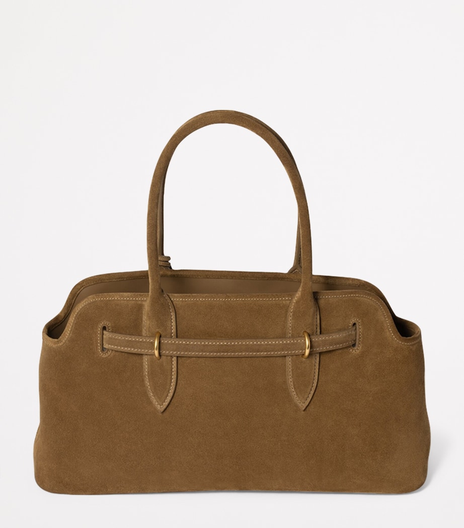Suede Aventure Top-Handle Bag F0393 Image 3