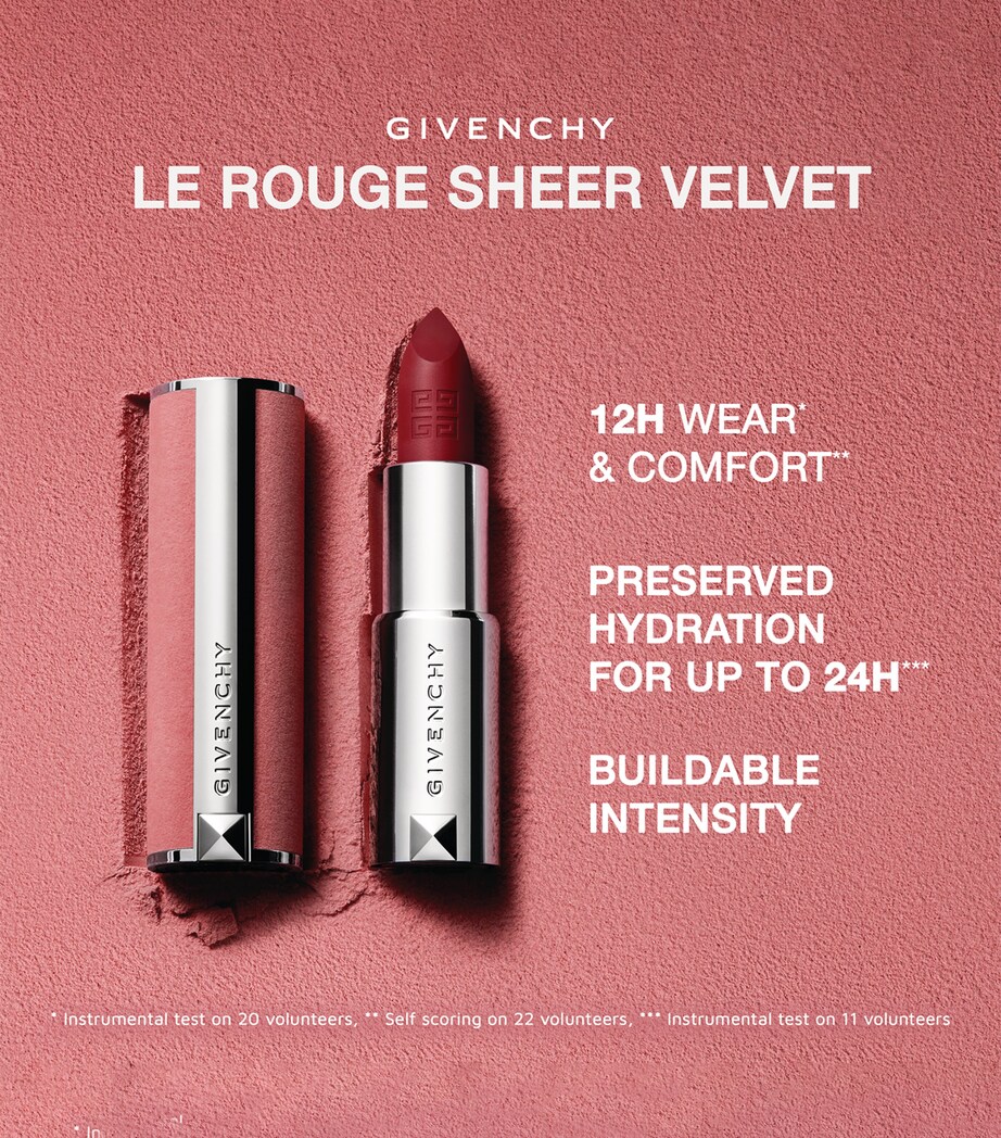 Givenchy Le Rouge Sheer Velvet Refillable Matte Lipstick Rouge Grenat Image 2