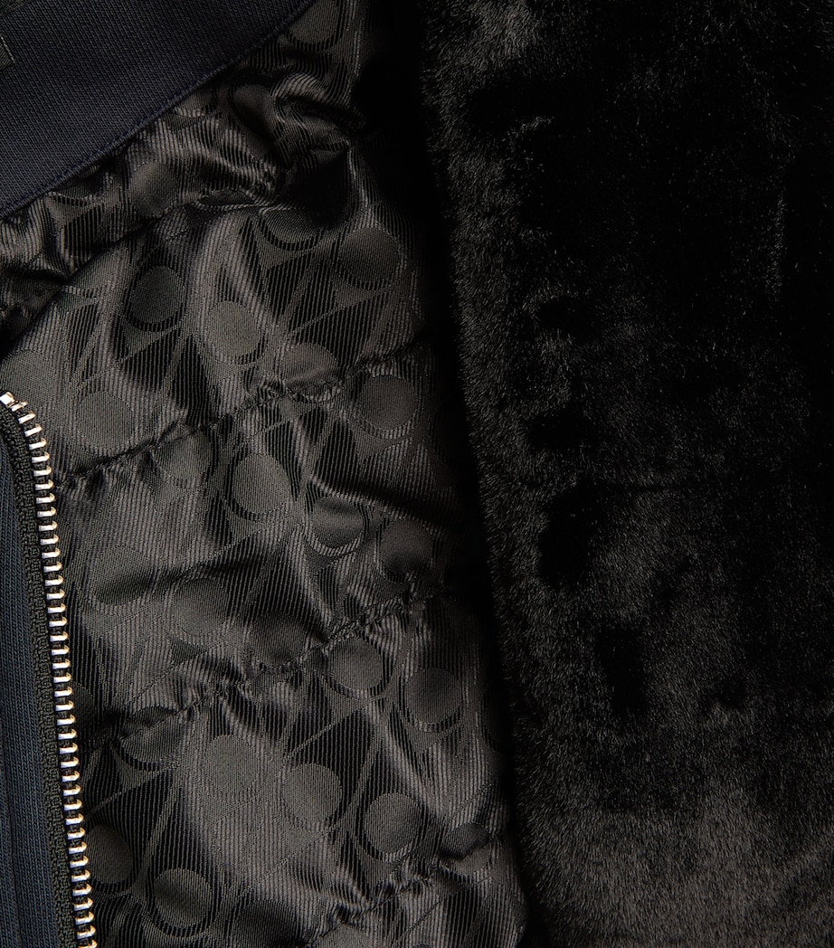 Padded Zip-Front Hoodie NAVY/BLACK - 1207 Image 5