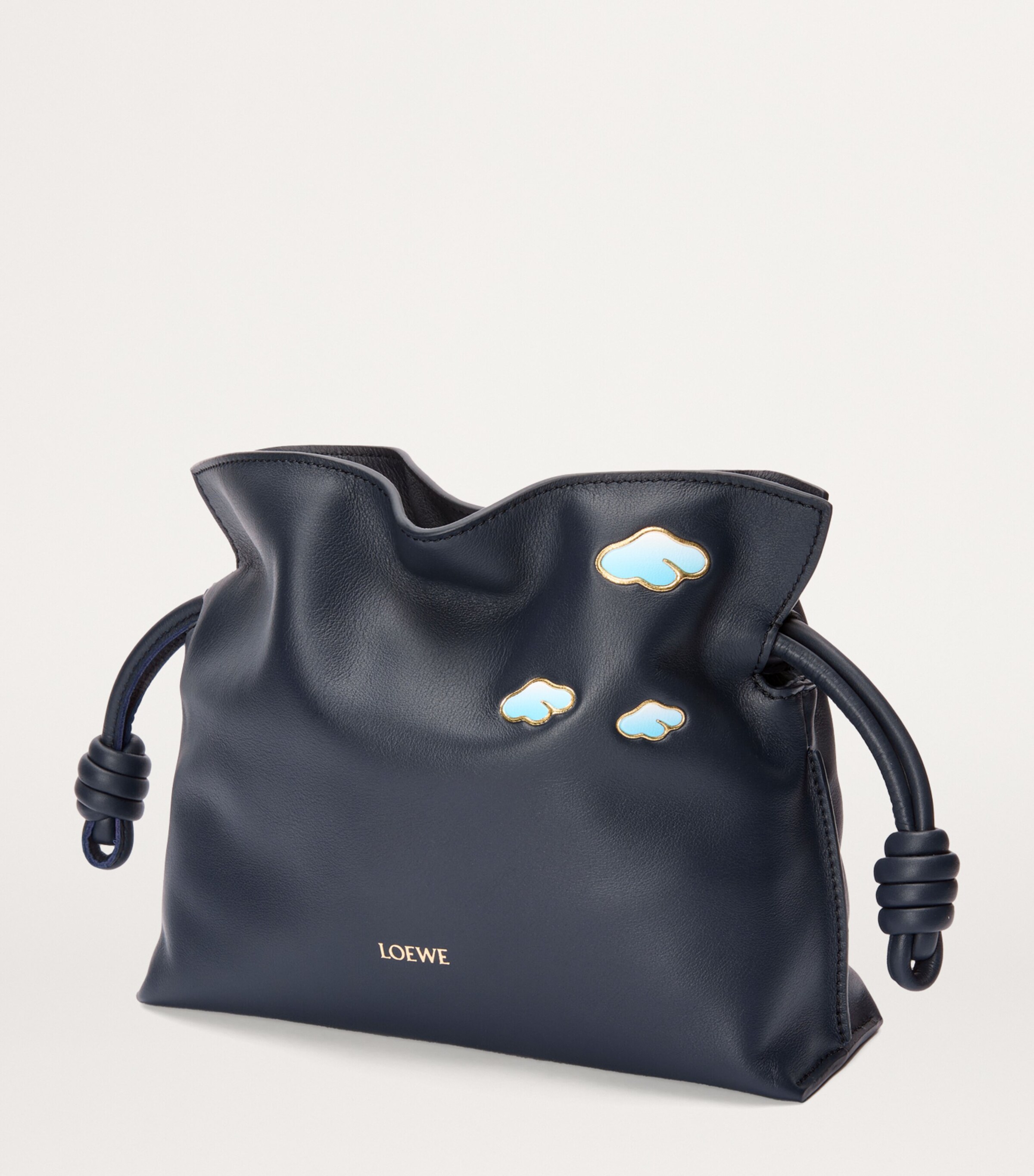 LOEWE x Suna Fujita Mini Leather Flamenco Clutch Bag