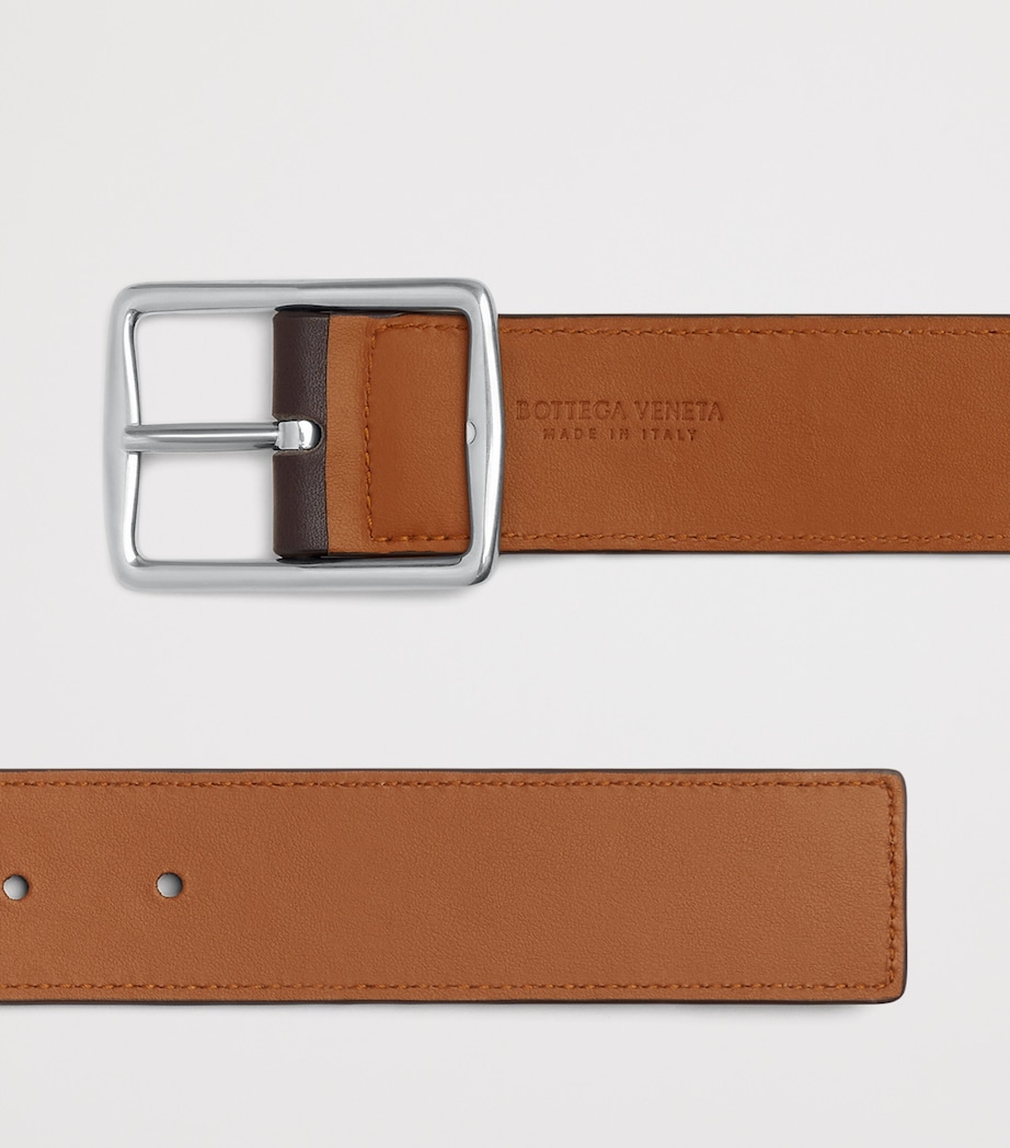Leather Intrecciato Reversible Belt 2319 Image 4