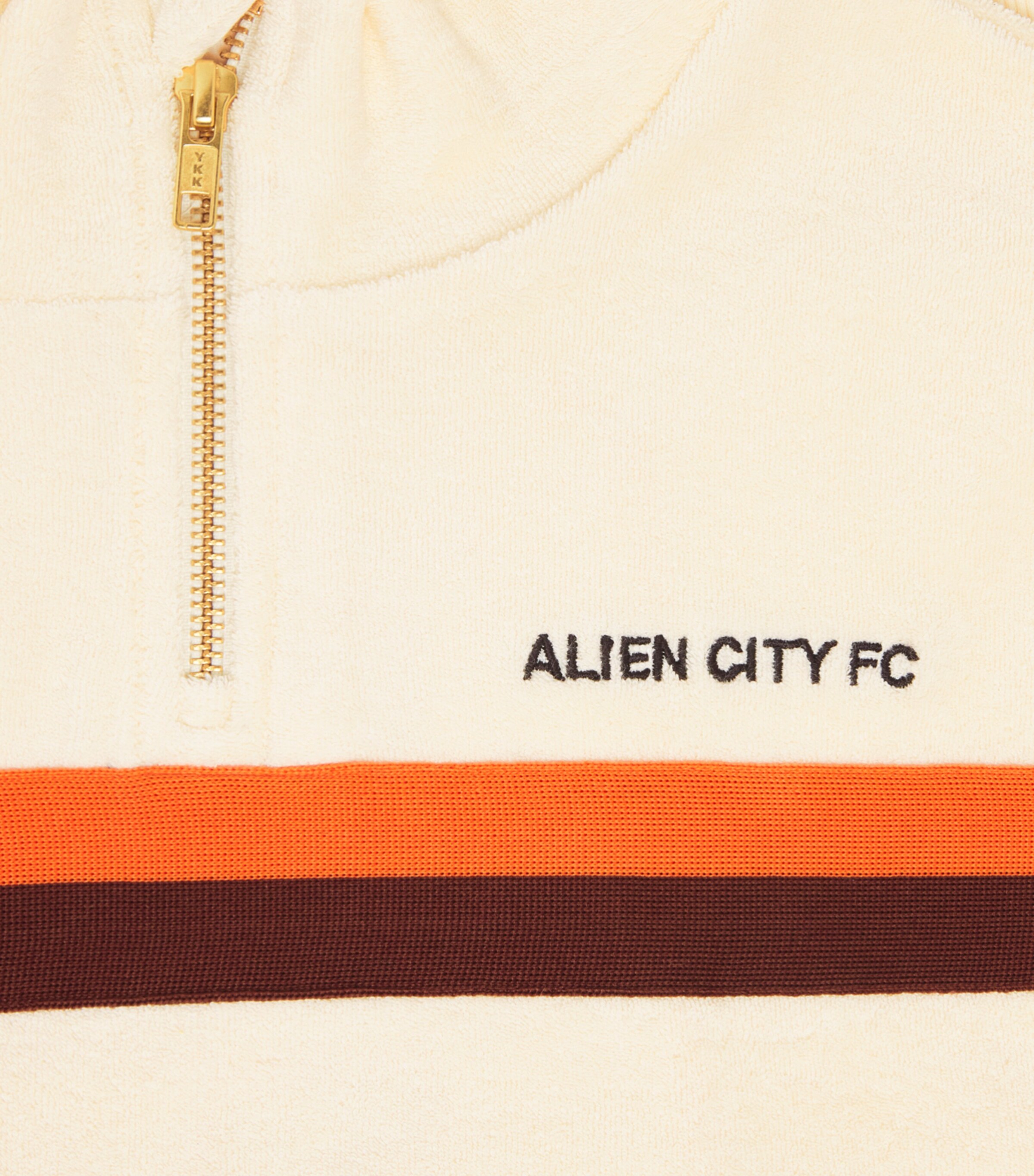 Mini Rodini Organic Cotton Alien City FC Sweatshirt (3-11 Years) Off White Image 3