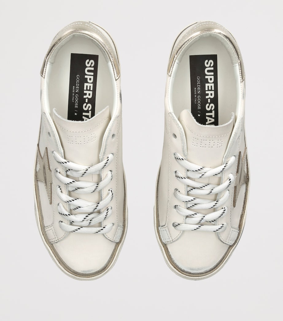 Golden Goose Leather Super-Star Sneakers White/oth Image 4