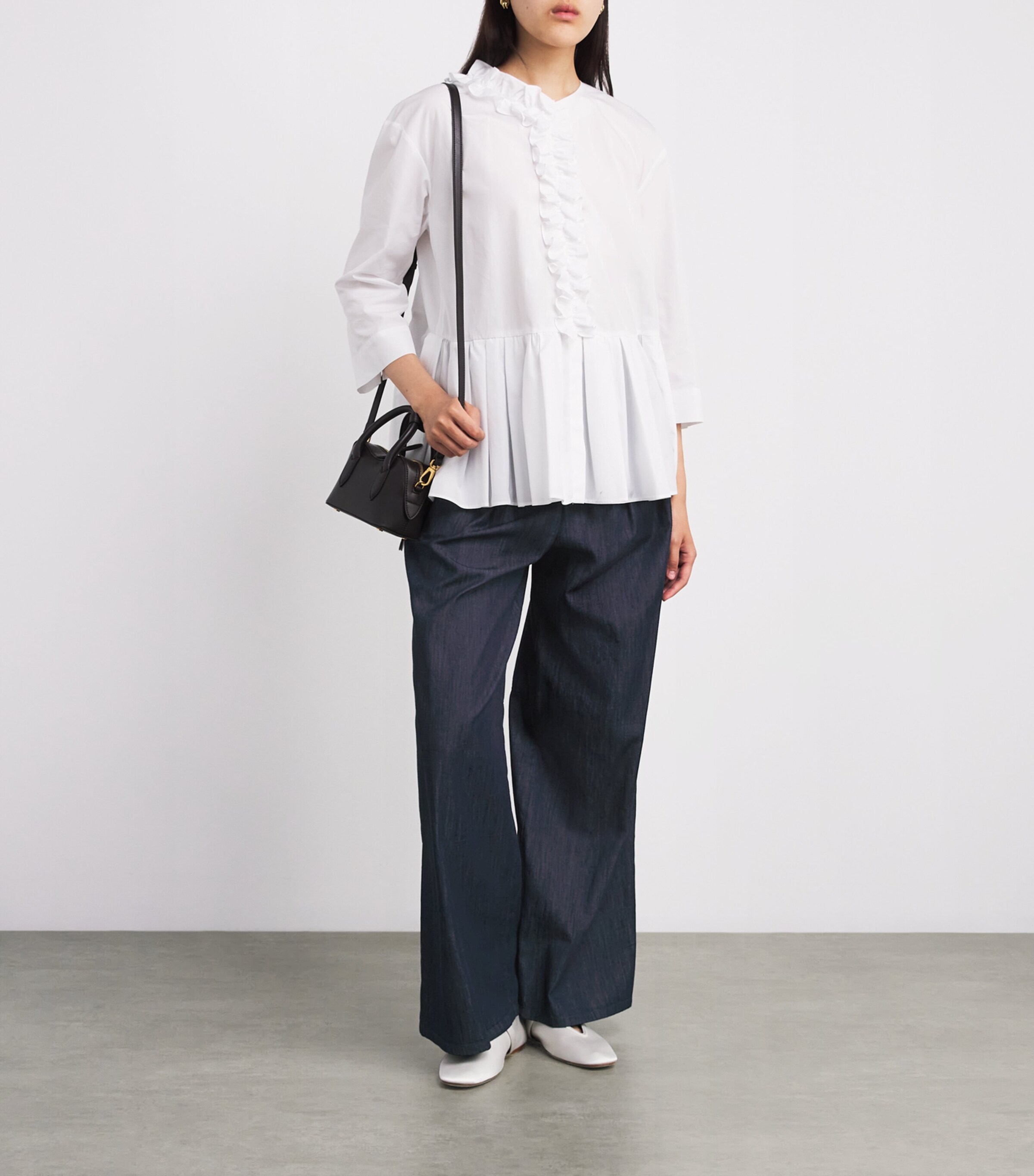 Denim Embellished Trousers MIDNIGHTBLUE Image 2